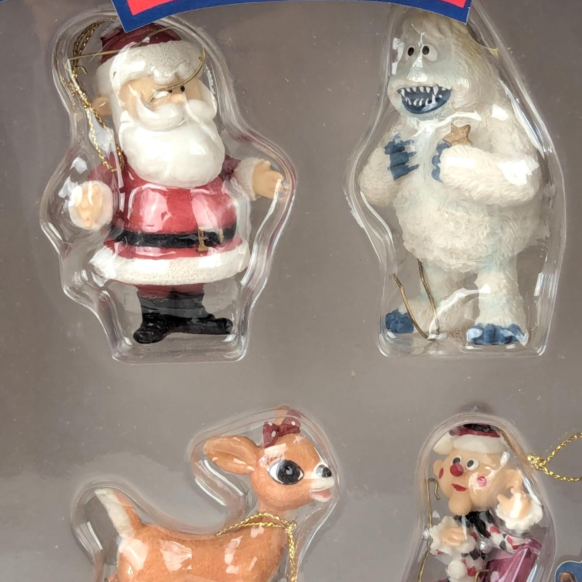 2000 Enesco Rudolph Ornament Set, Misfit Toys, 4 Piece, New in Package, Christmas Decor, Collectible Ornaments