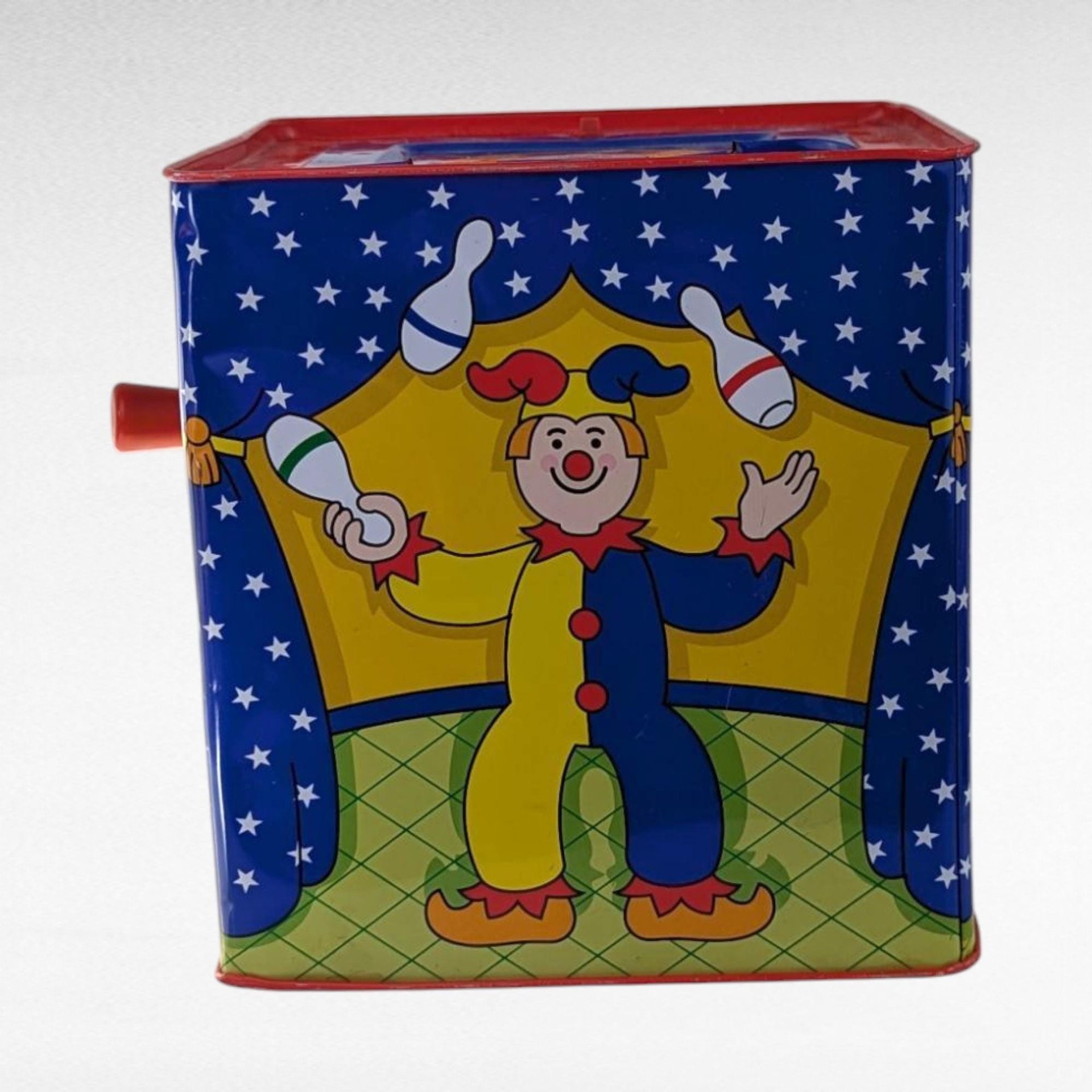 1997 Schylling Jack in the Box Clown, 5.5" Vintage Toy, Working Music Box, Classic Clown Gift, Nostalgic Toy Decor