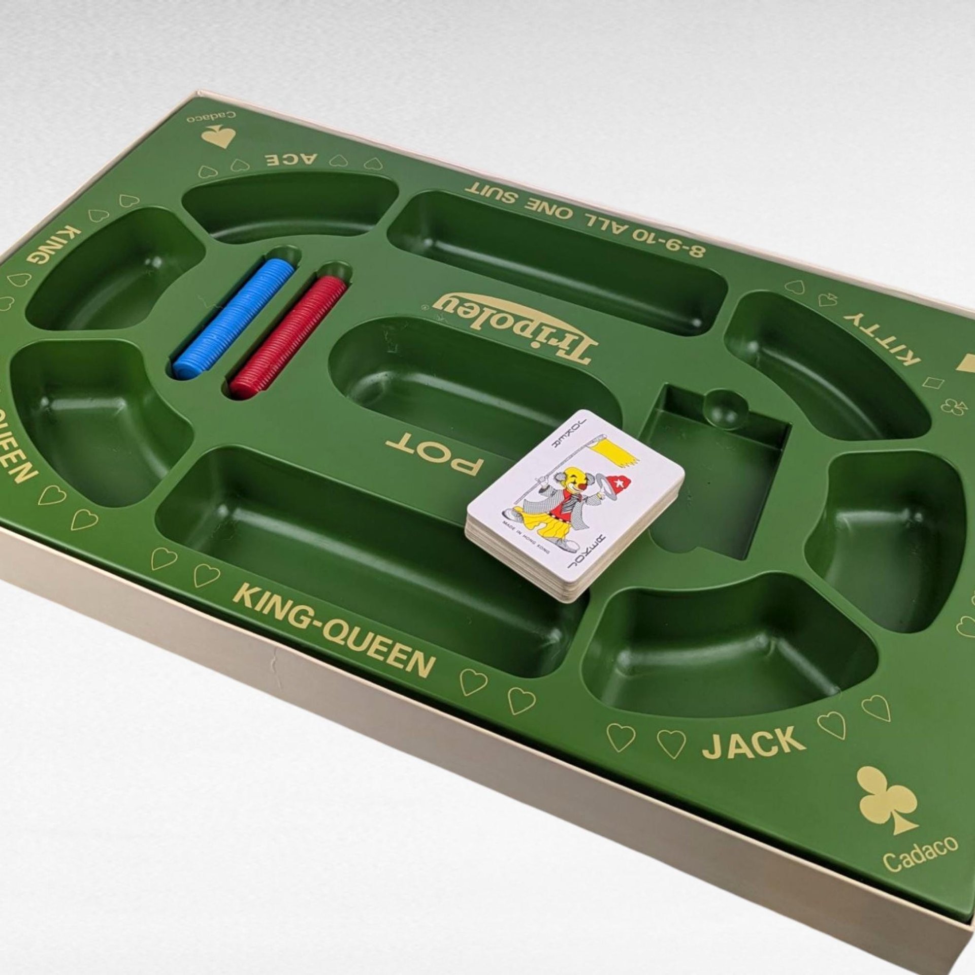 1960 Cadaco Tripoley Game, Complete Vintage Card Game, Family Game Night, Gift for Game Collectors
