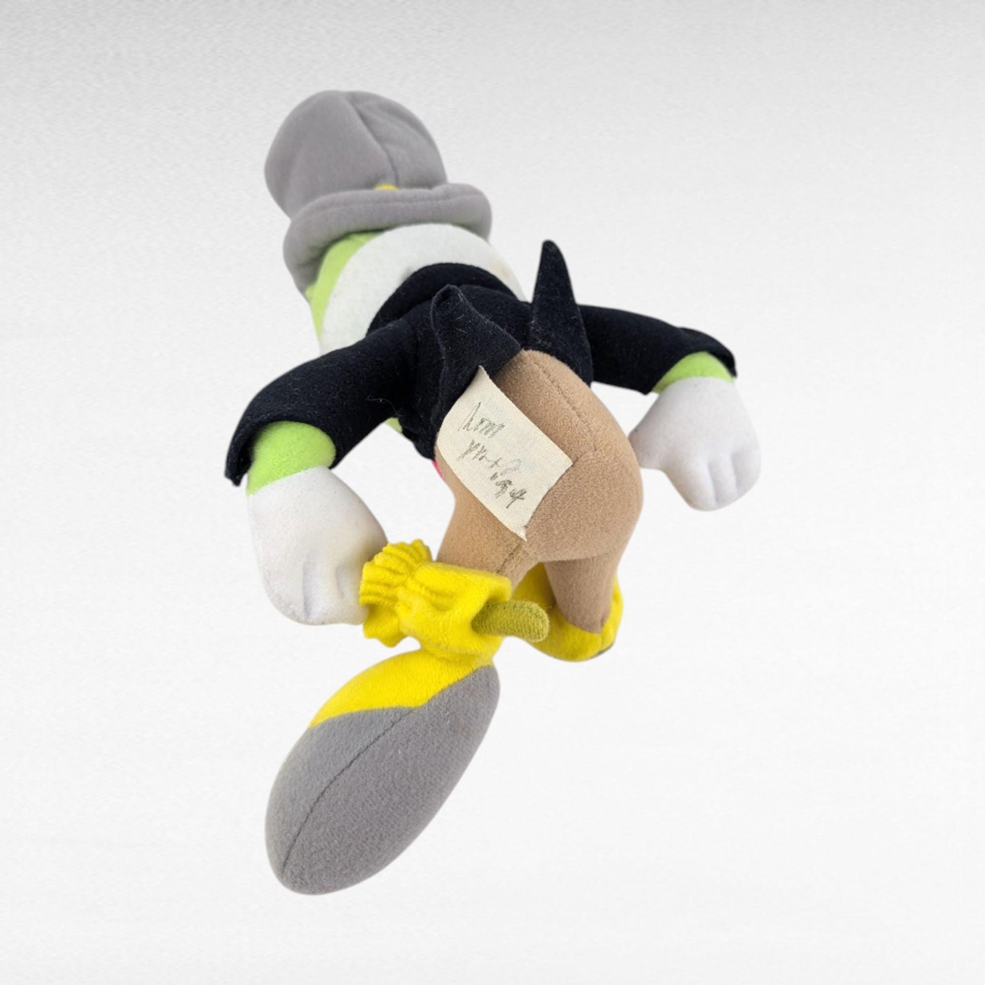Vintage Walt Disney Jiminy Cricket Plush Toy, 10" Sitting Plush, Classic Disney Collectible, Gift for Disney Fans
