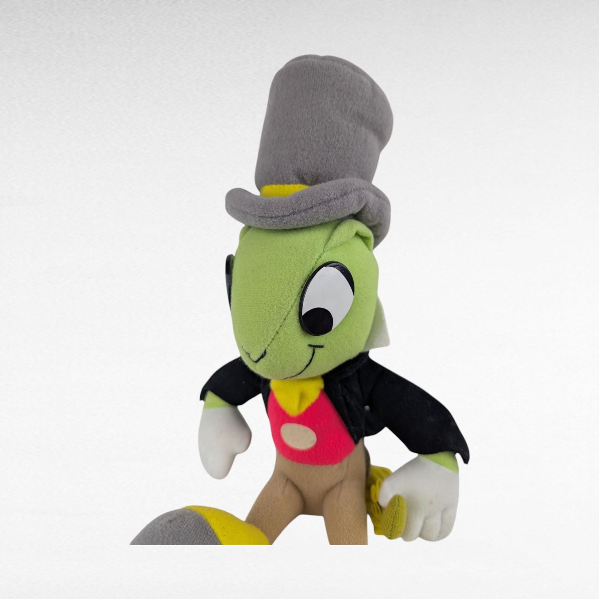 Vintage Walt Disney Jiminy Cricket Plush Toy, 10" Sitting Plush, Classic Disney Collectible, Gift for Disney Fans
