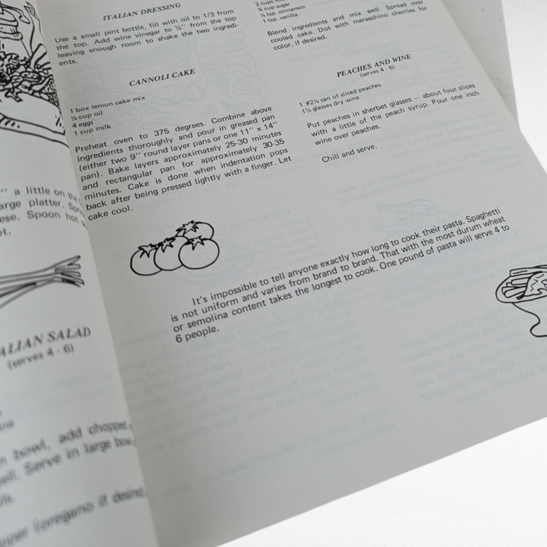 1974 Mama D's Italian Cooking with a Pinch, Signed Cookbook by Giovanna D'Agostino, Softcover