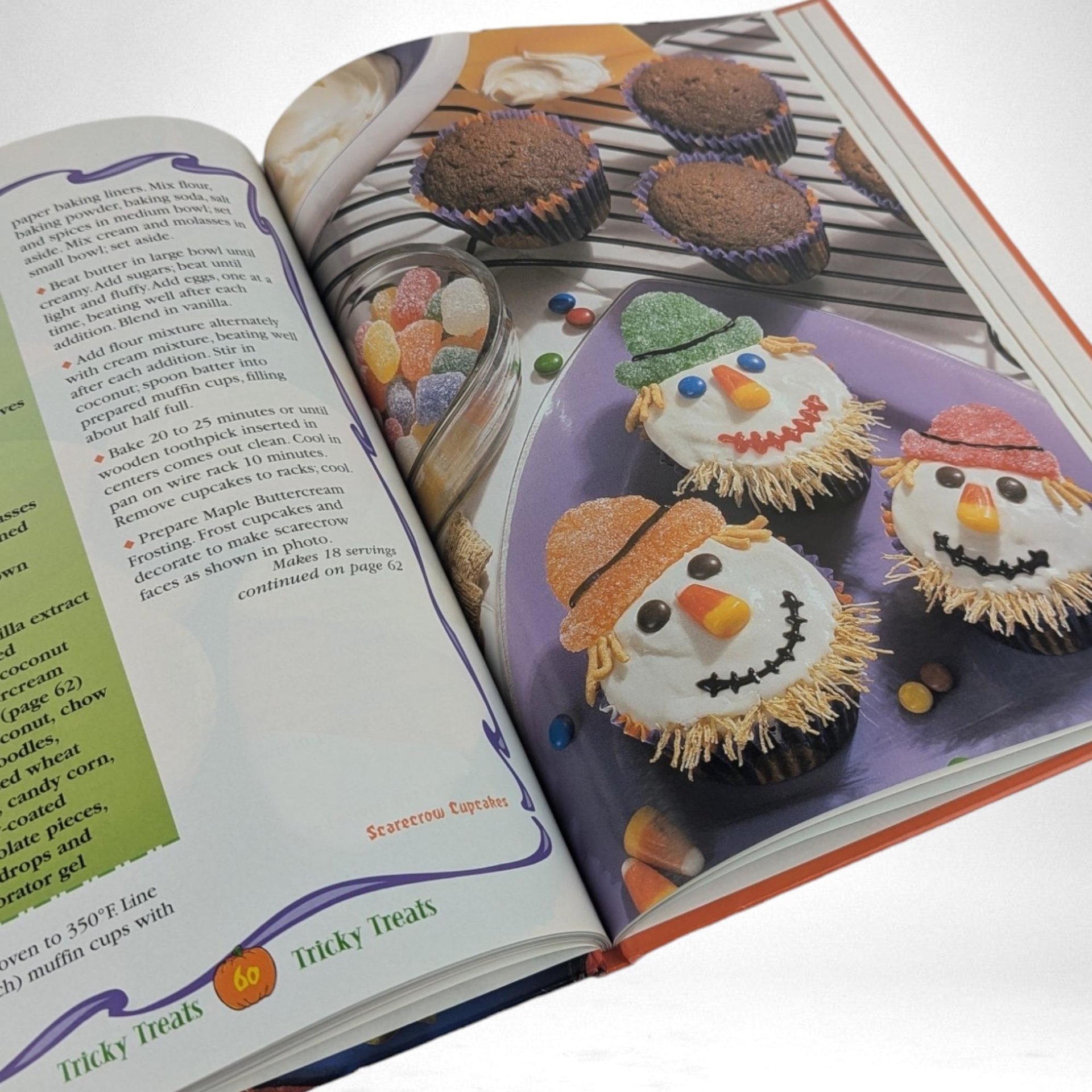 Vintage Halloween Cookbook Pair: 1998 Treats & 2000 Frightfully Fun Recipes, Family Halloween Baking, Holiday Celebrations, Spooky Gift