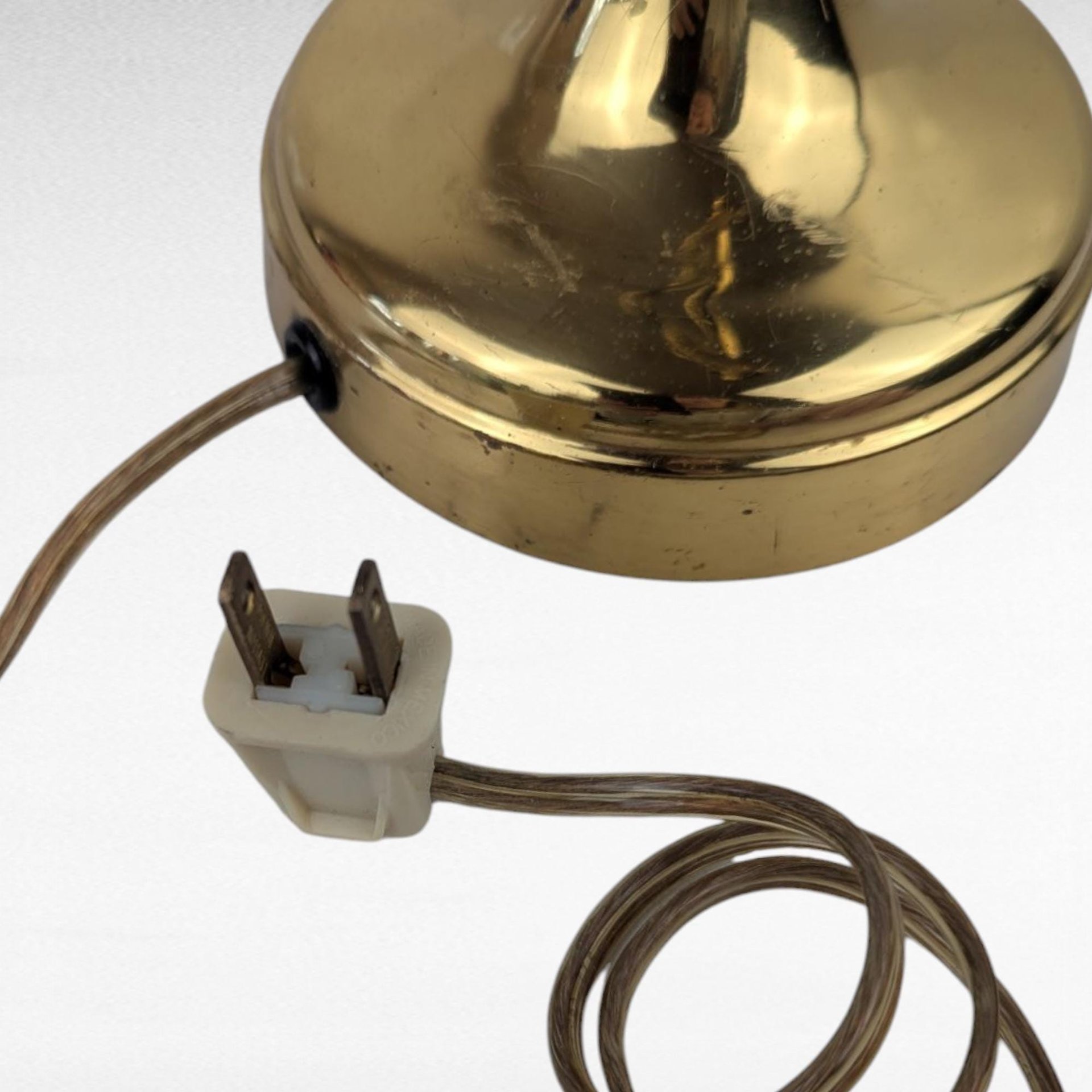 Vintage Double Brass Lamp, Gooseneck Lamp, Table Lamp, Brass Lighting, Two Light Lamp, Desk Lamp, Vintage Lighting, Decorative Lamp