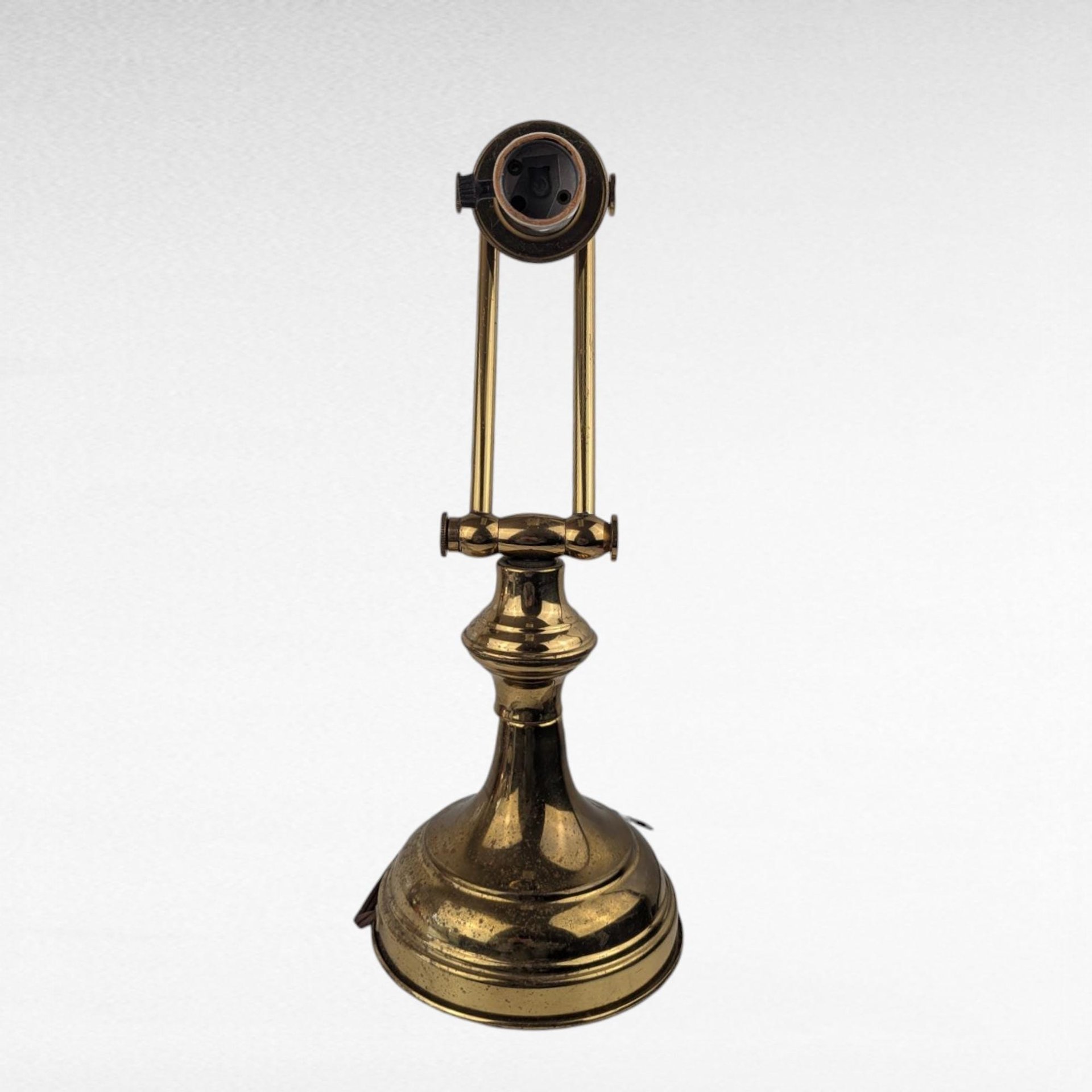 Vintage Adjustable Brass Lamp, Articulating Desk Lamp, Adjustable Lamp, Brass Desk Lamp, Vintage Lighting, Reading Lamp