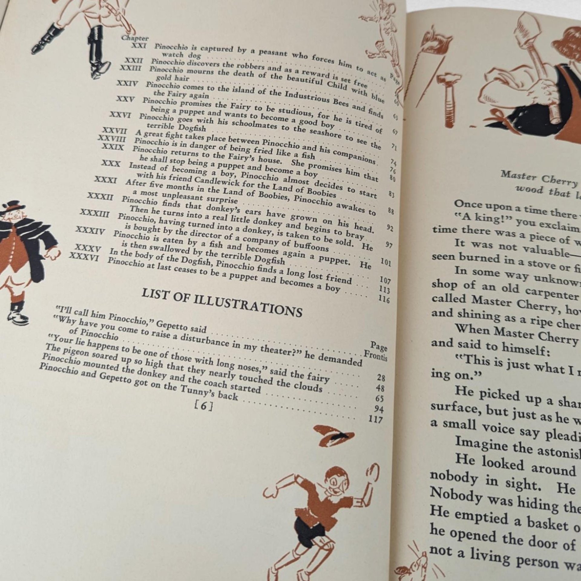 1940 Pinocchio Hardcover Book, C. Collodi, Vintage Children's Literature, Collectible Book, Illustrated Classic, Antique Book