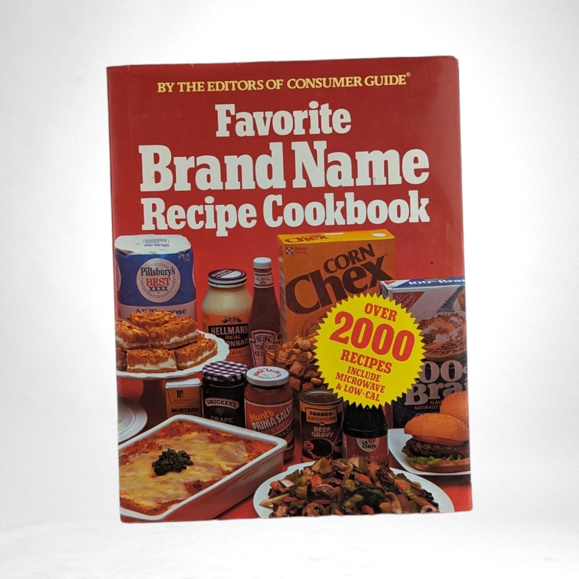 Vintage Favorite Brand Names Cookbook Pair, 1981 Recipe Book, 1996 Casserole Cookbook, Over 2000 Recipes, Retro Kitchen, Gift for Home Cook