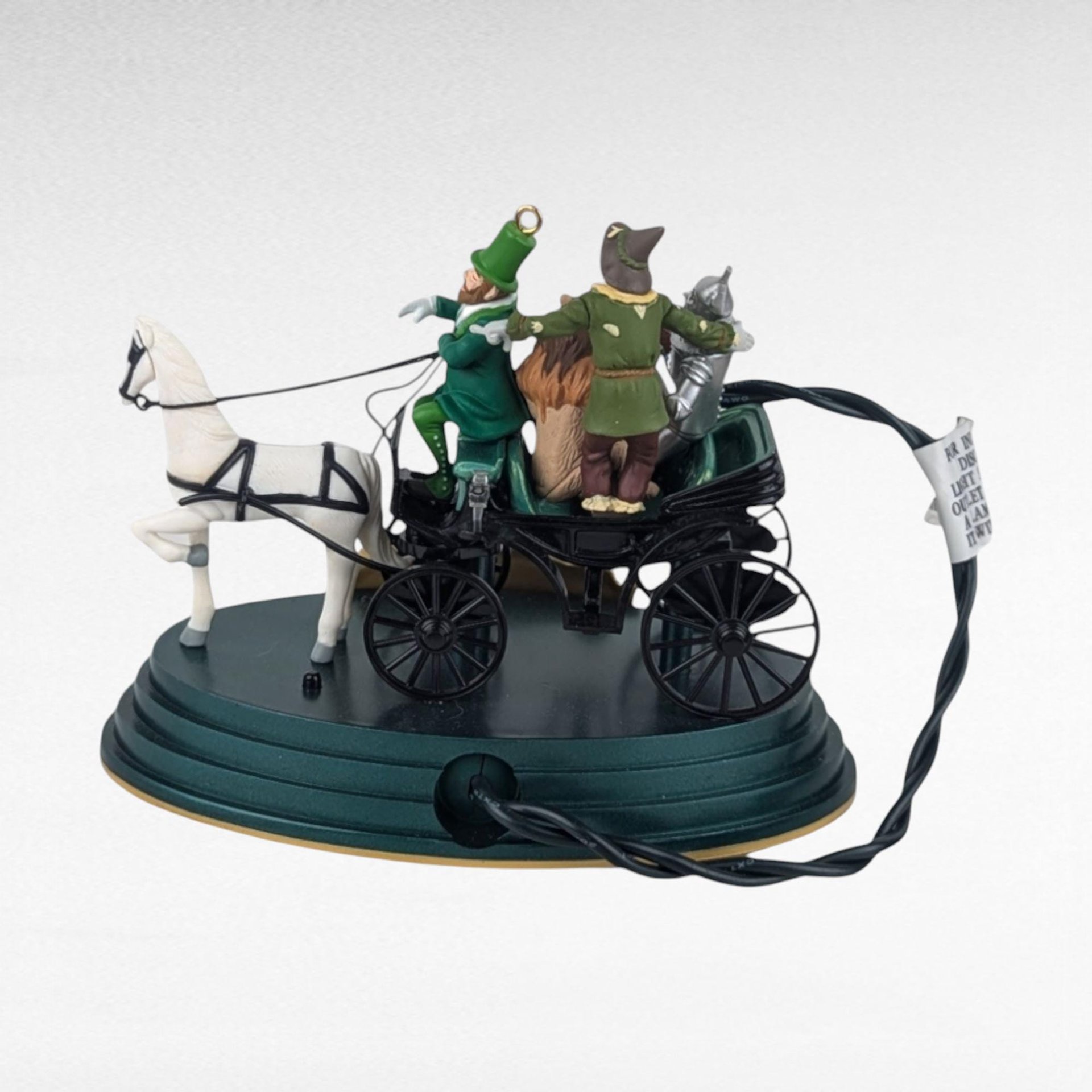 Vintage Wizard of Oz Ornament Lot - Hallmark Horse of a Different Color, Kurt Adler Scarecrow - Collectible Holiday Decor