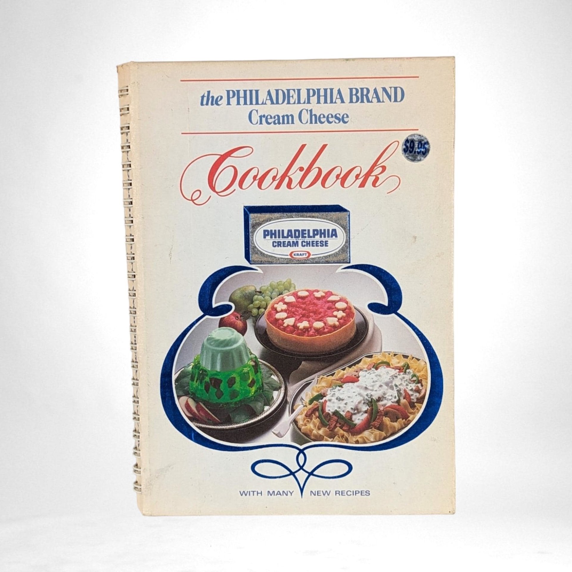 Vintage Philadelphia Cream Cheese Cookbook Pair - 1980s Recipes, Cheesecakes, Appetizers, Dips - Retro Kitchen Decor