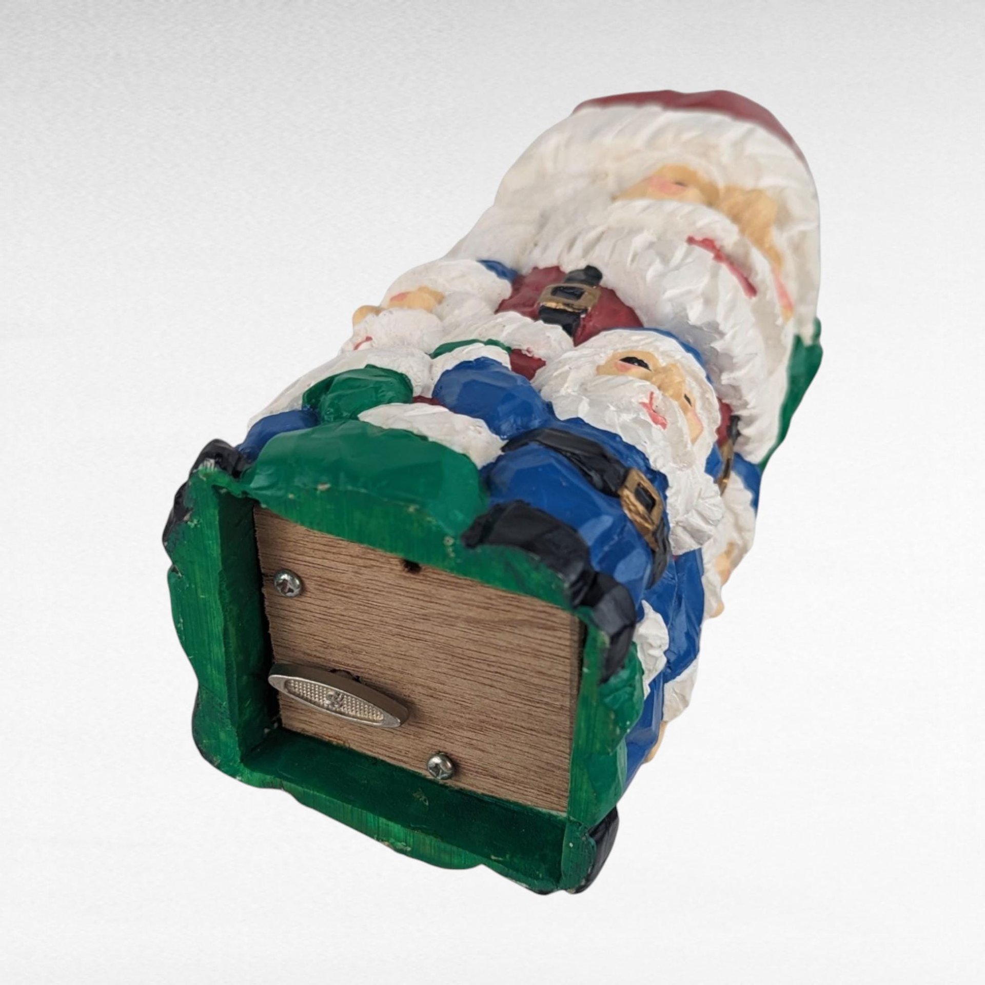 Vintage Christmas Music Box Lot: House of Lloyd, Resin Santa, Ceramic Santa - Musical Holiday Decor