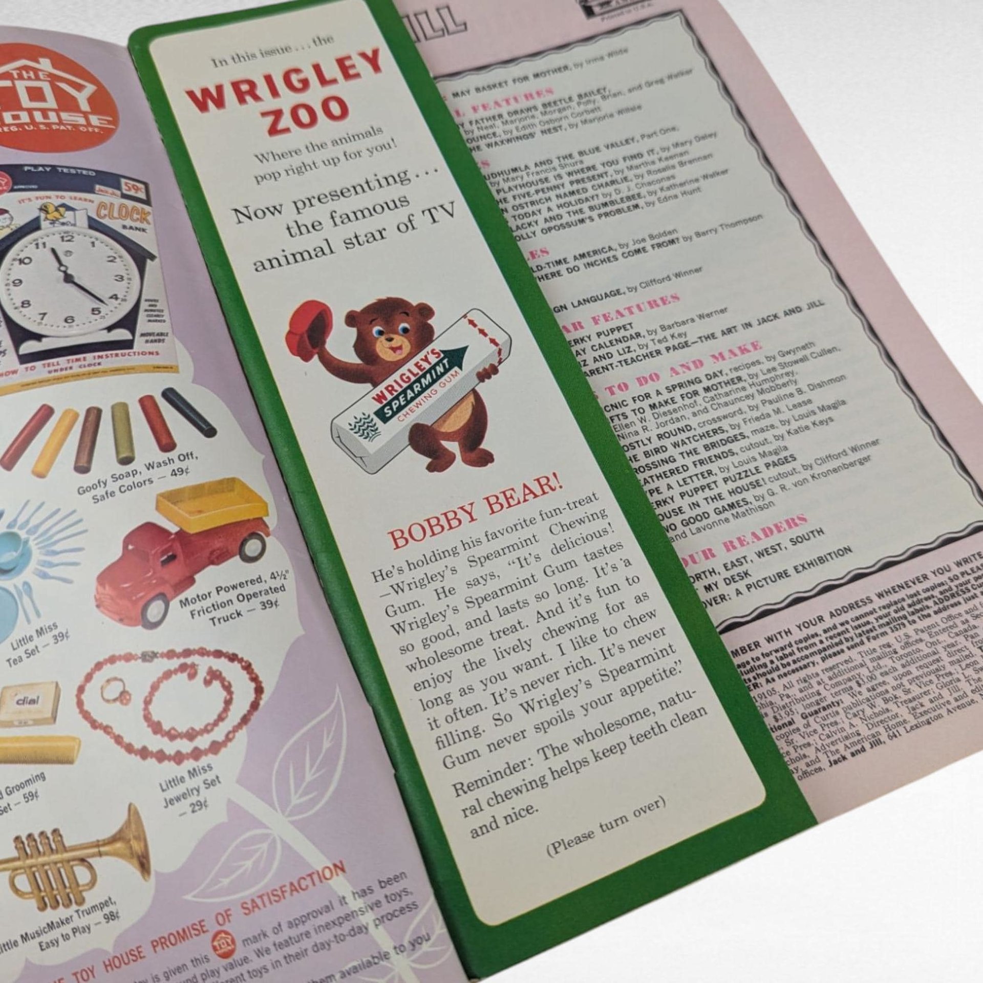 May 1966 Jack and Jill Magazine, Vintage Children's Magazine, Collectible Kids Literature, Chipmunk Cover Art
