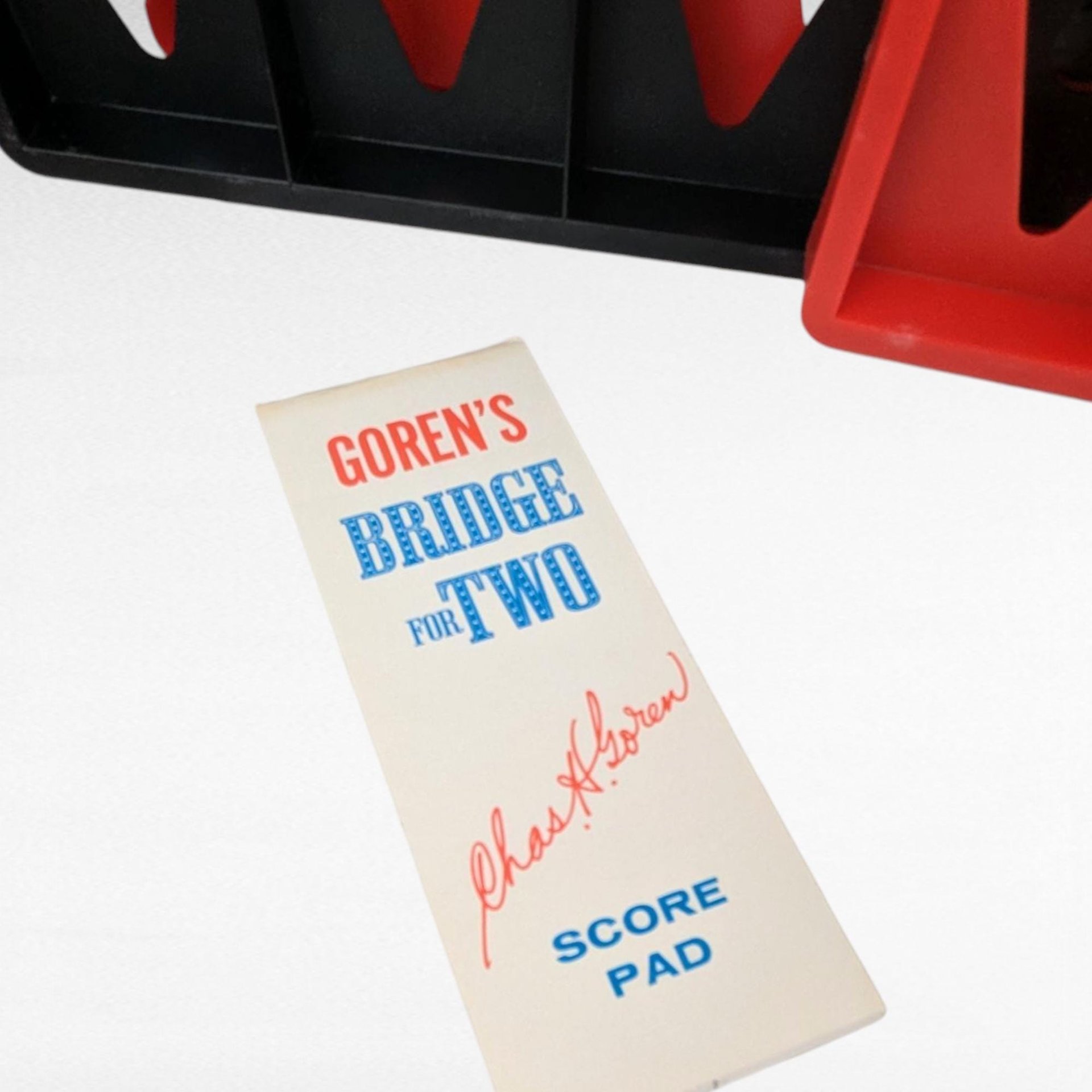 Vintage 1960s MB Chas Goren's Bridge for Two Game, Complete Card Game, Partner Bridge, Gift for Card Players, Retro Game