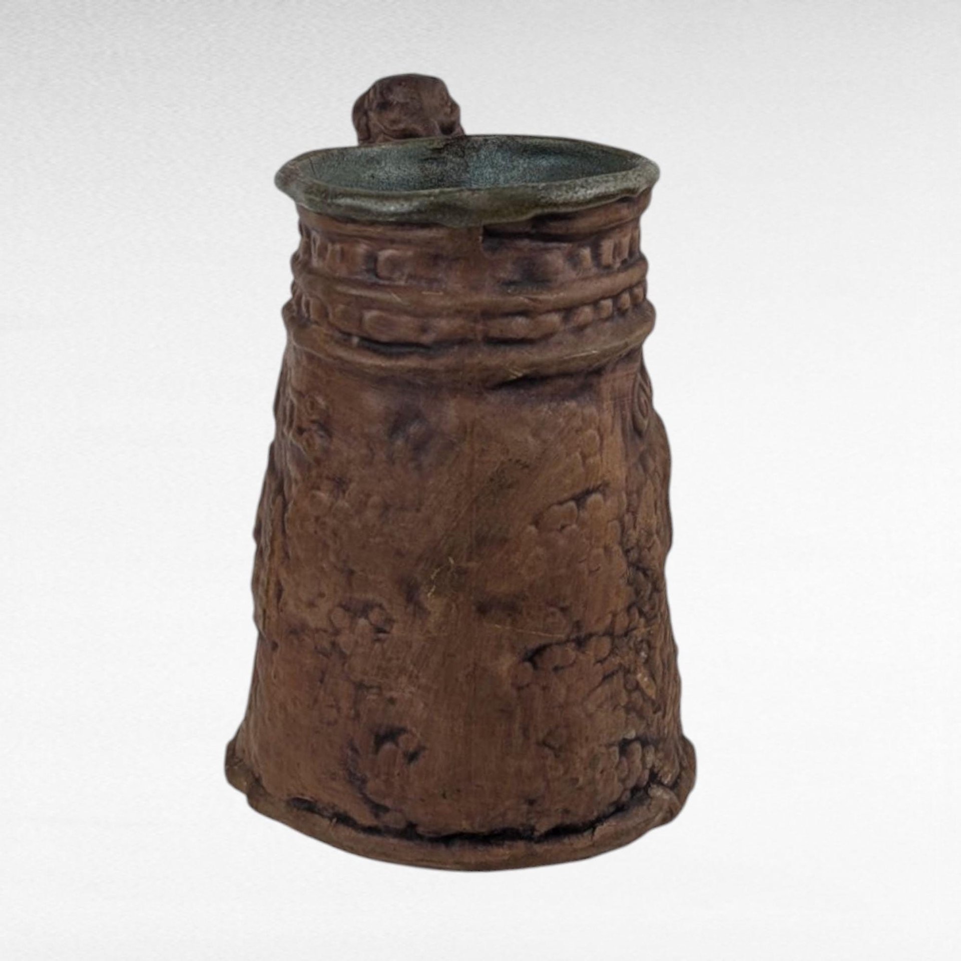 1971 Rumph Handmade Mug, Unique Handle, Collectible Stoneware, Gift for Art Lovers, Unique Drinkware