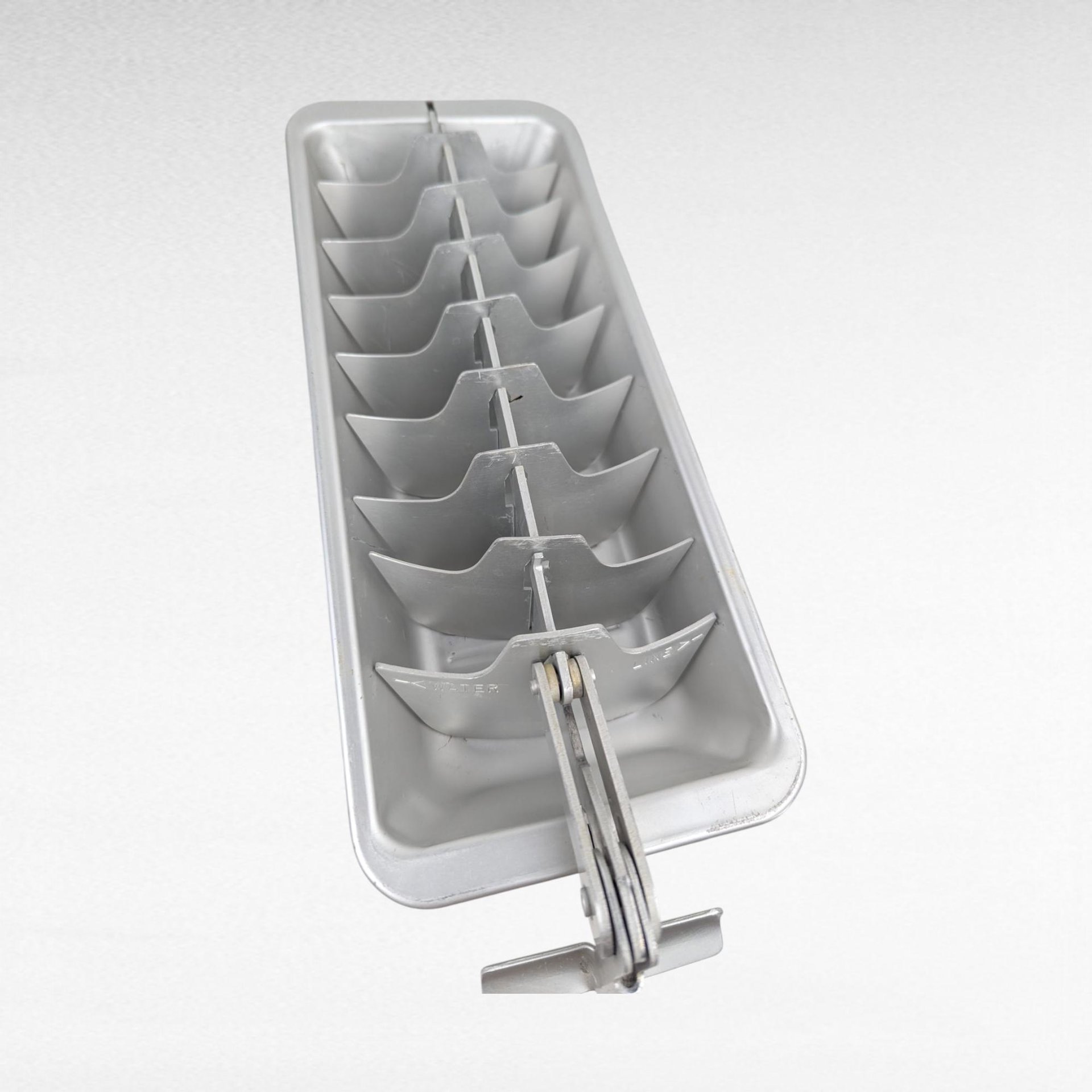 Pair of Aluminum Ice Cube Trays, Vintage Kitchenware, Functional Ice Trays, Classic Refrigerator Accessory, Gift for Home Bar Enthusiasts