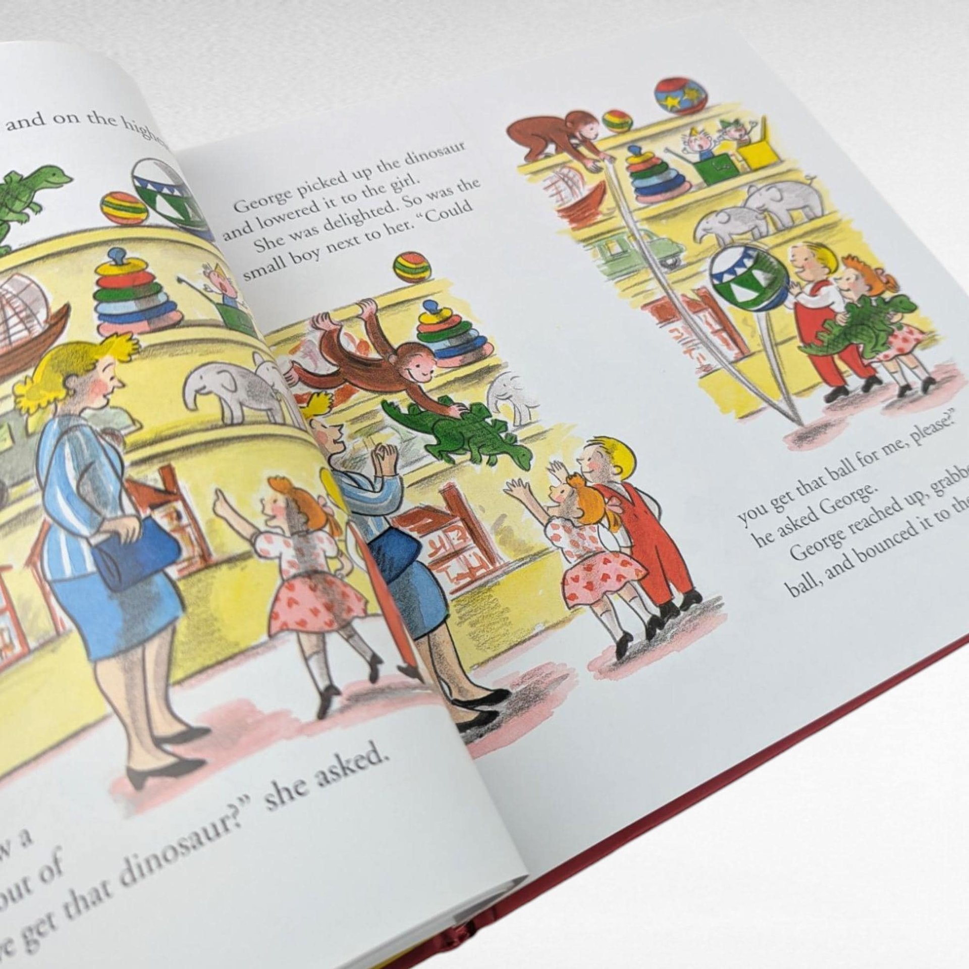 Vintage 2004 Curious George Treasury Hardcover 8 Stories Margret H.A. Rey Illustrated Children's Book Gift for Kids