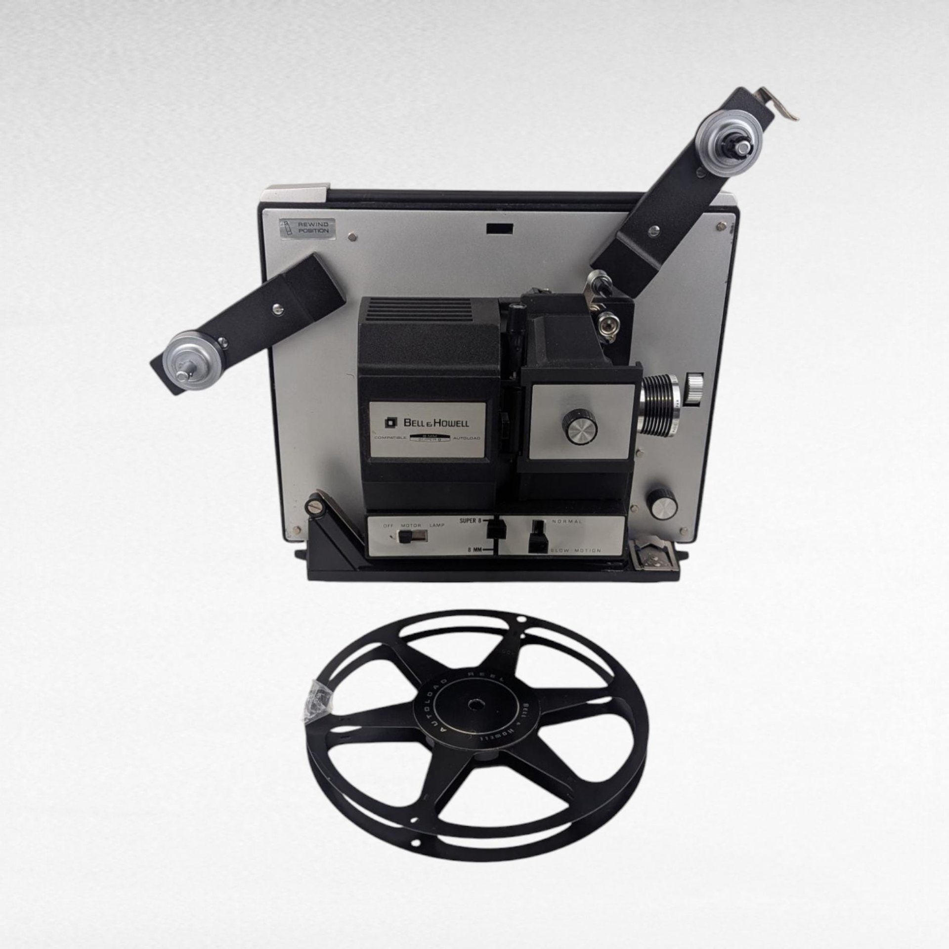 Vintage Bell & Howell Autoload Super 8 Movie Projector, Model 456 with Box and Instructions, Film Collector Gift