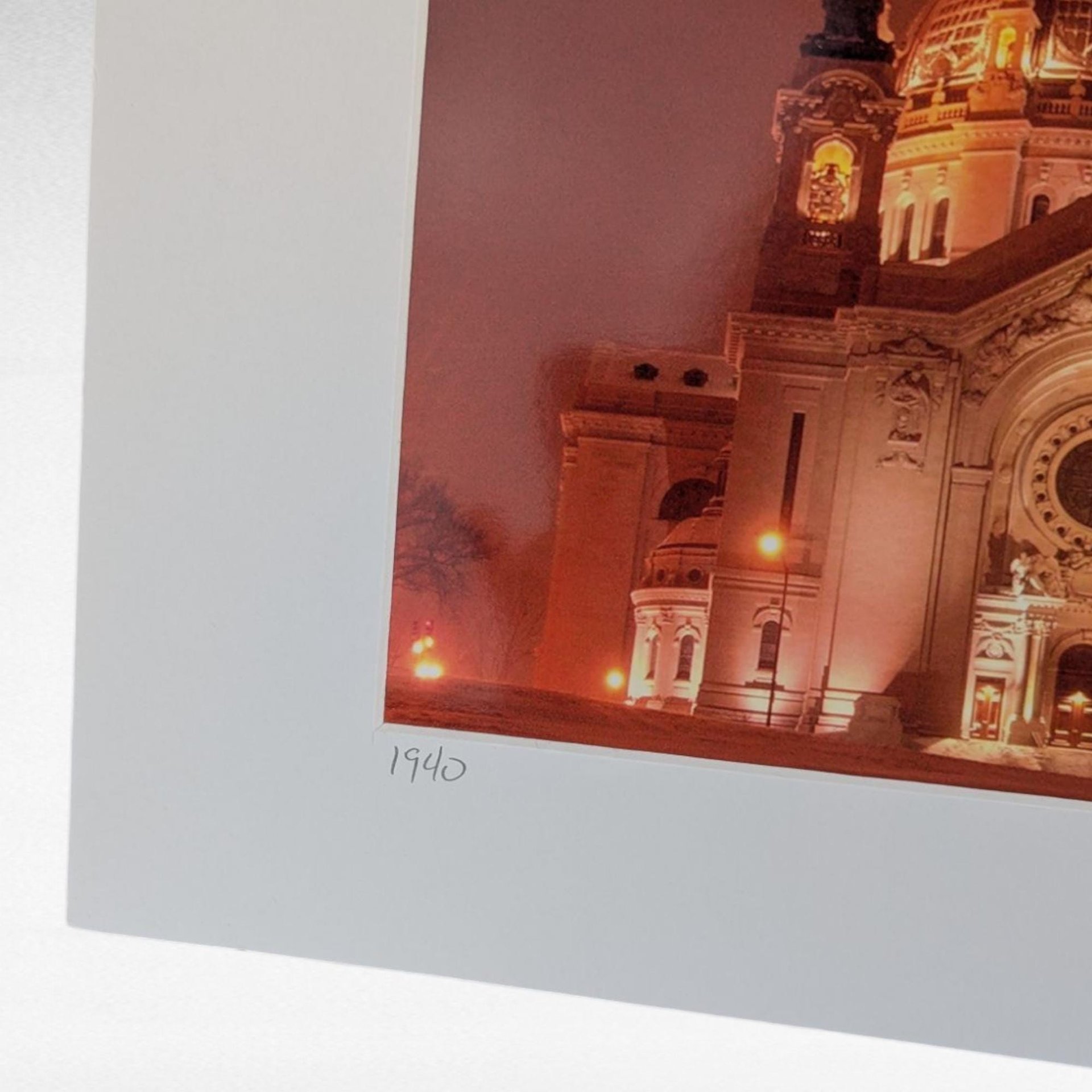 Vintage Saint Paul Cathedral Print, James Reininger Signed, Architectural Art, Minnesota Landmark, Gift for Art Lovers, Framed Wall Decor