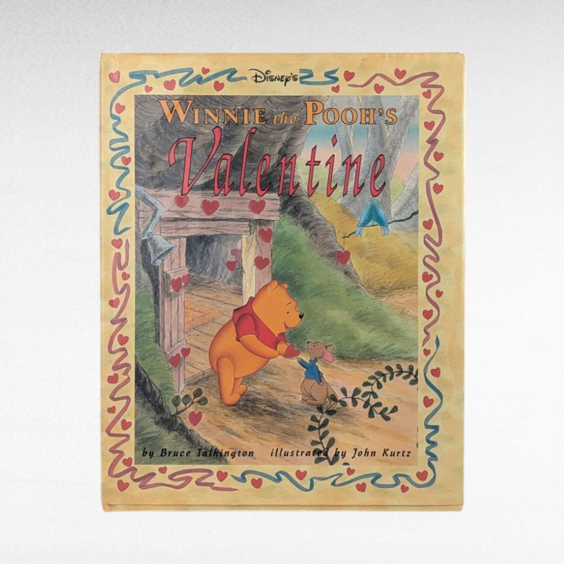 1995 Disney Winnie the Pooh's Valentine Hardcover Book, Children's Valentine Story, Pooh Bear Gift