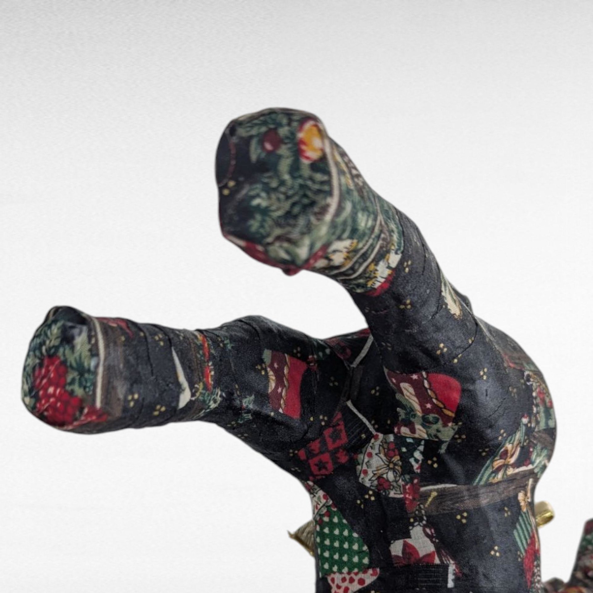 Vintage Paper Mache Reindeer Pair Holiday Figurines Christmas Mantel Decor Gift for Collector