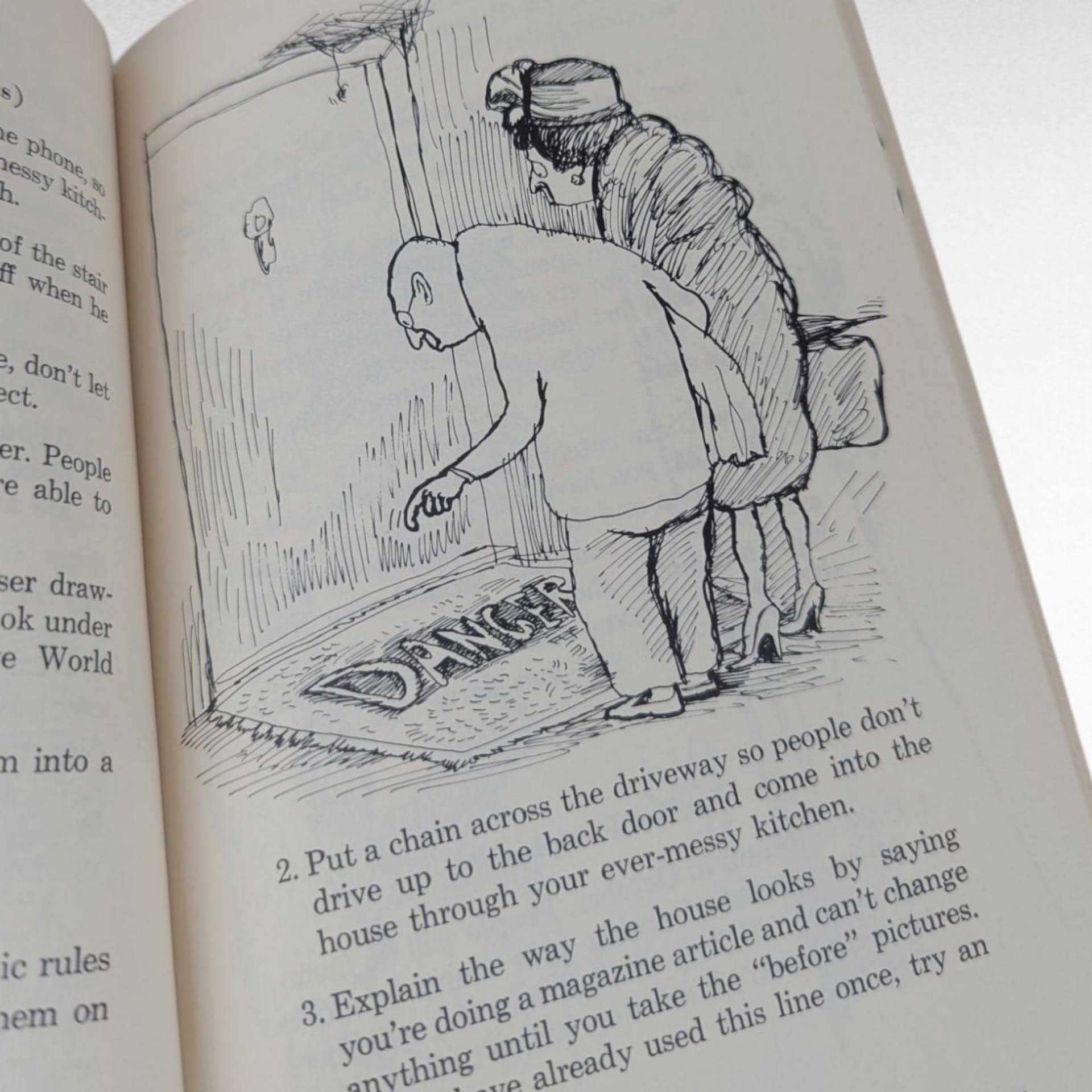 1966 Phyllis Diller Housekeeping Book, Vintage Humor Gift, Illustrated Cleaning Tips, Susan Perl Drawings, Novelty Housewife Guide