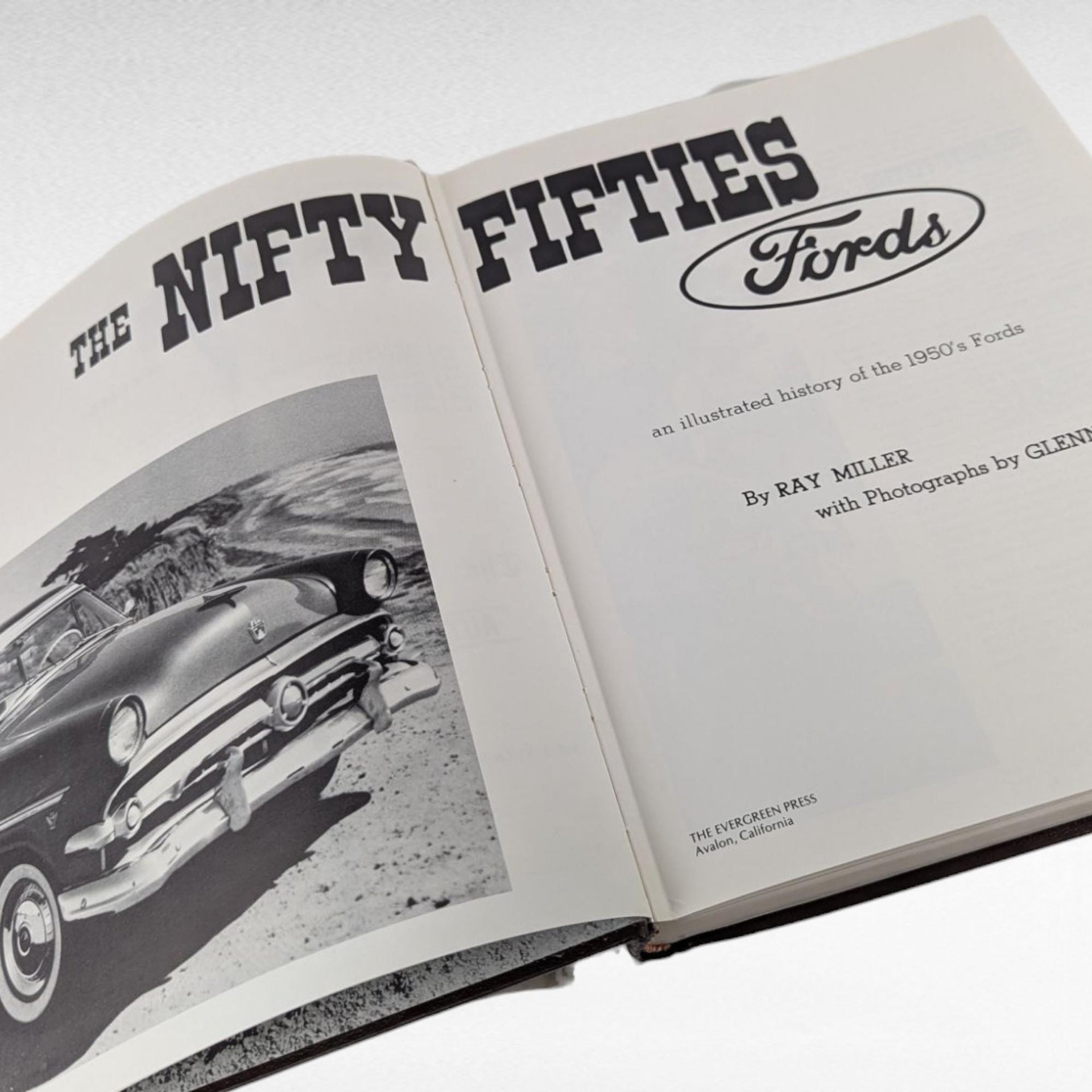 1987 Nifty Fifties Fords Book, Ray Miller, Glenn Embree Photos, Hardcover, 1950s Ford History, Classic Car Book, Automobile Enthusiast Gift