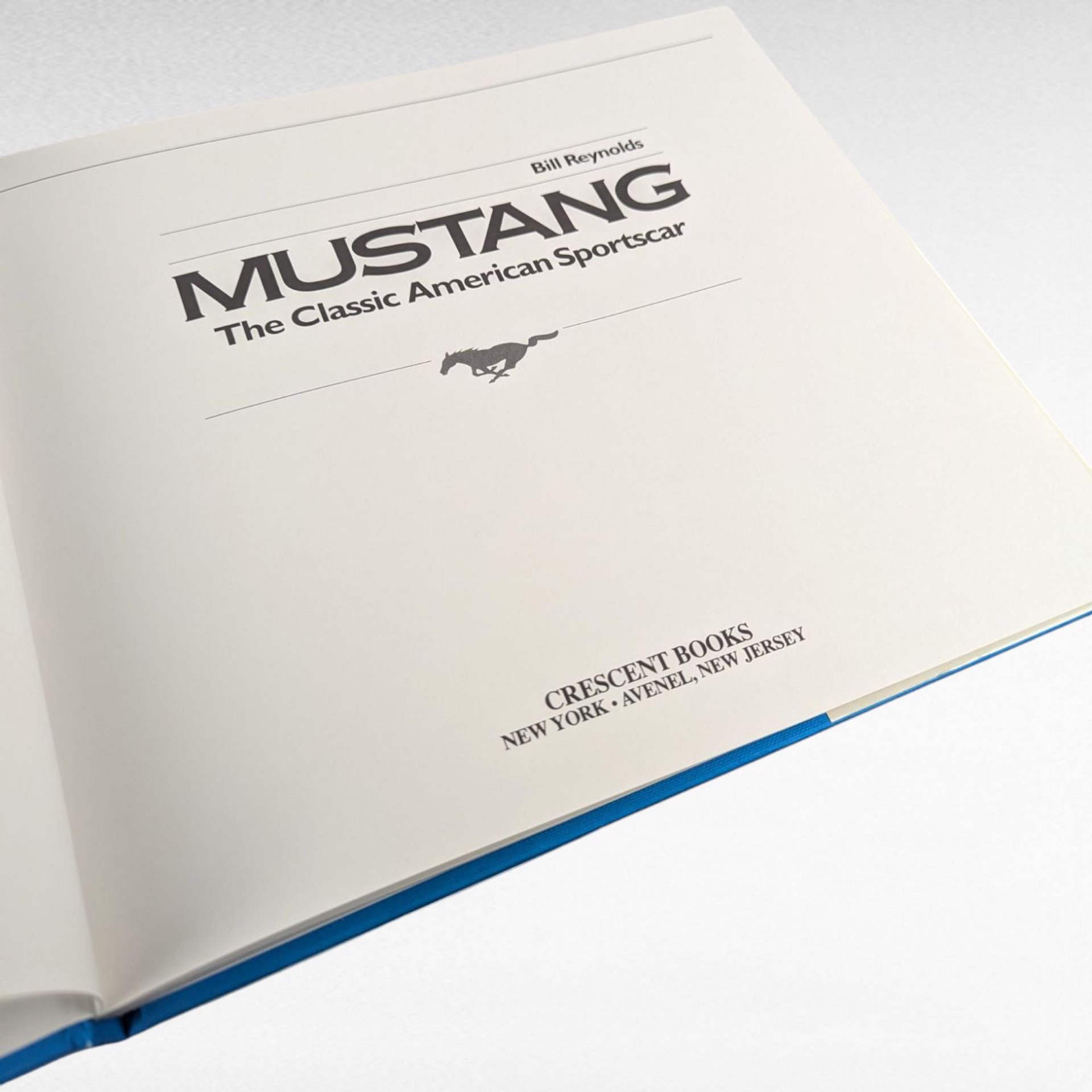 1992 Mustang Classic American Sportscar Book, Bill Reynolds, Hardcover, Ford Mustang History, Car Enthusiast Gift, Automotive Book