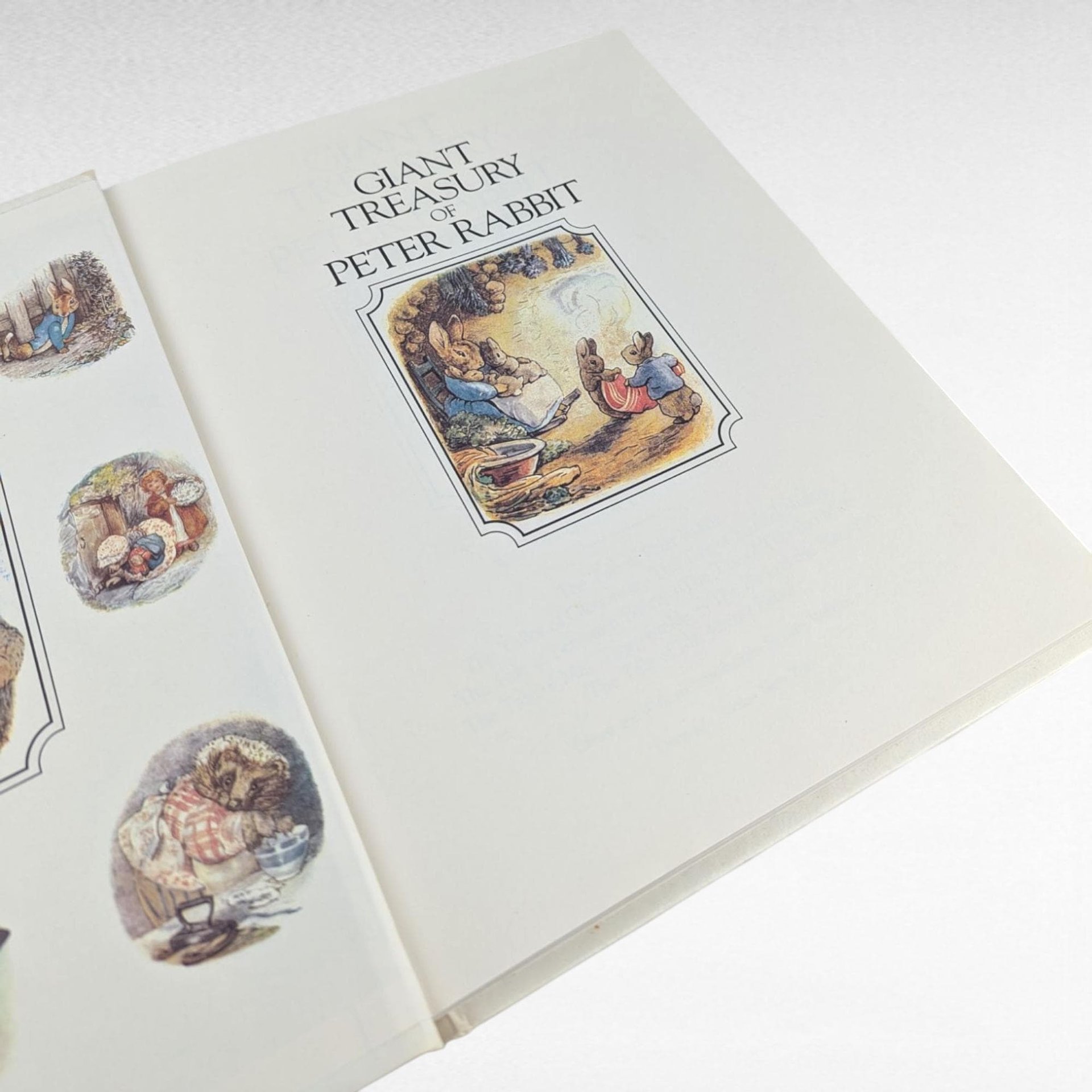 1980 Giant Treasury Peter Rabbit, Beatrix Potter Hardcover, Vintage Children's Book, Nursery Decor, Gift for Baby