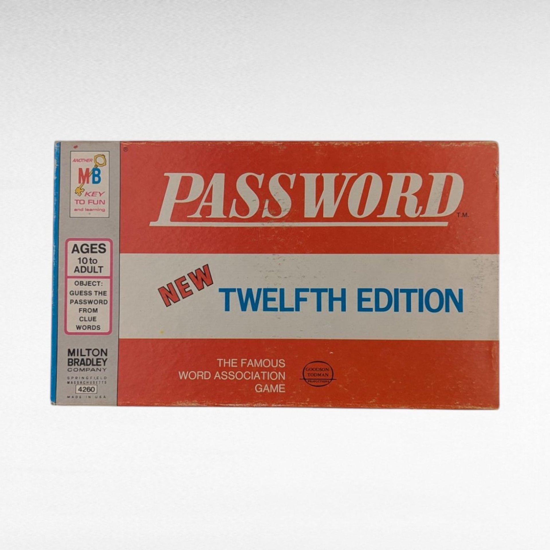 1962 Password Game, Milton Bradley Twelfth Edition, Complete Vintage Word Association Game, Family Fun, Game Collector