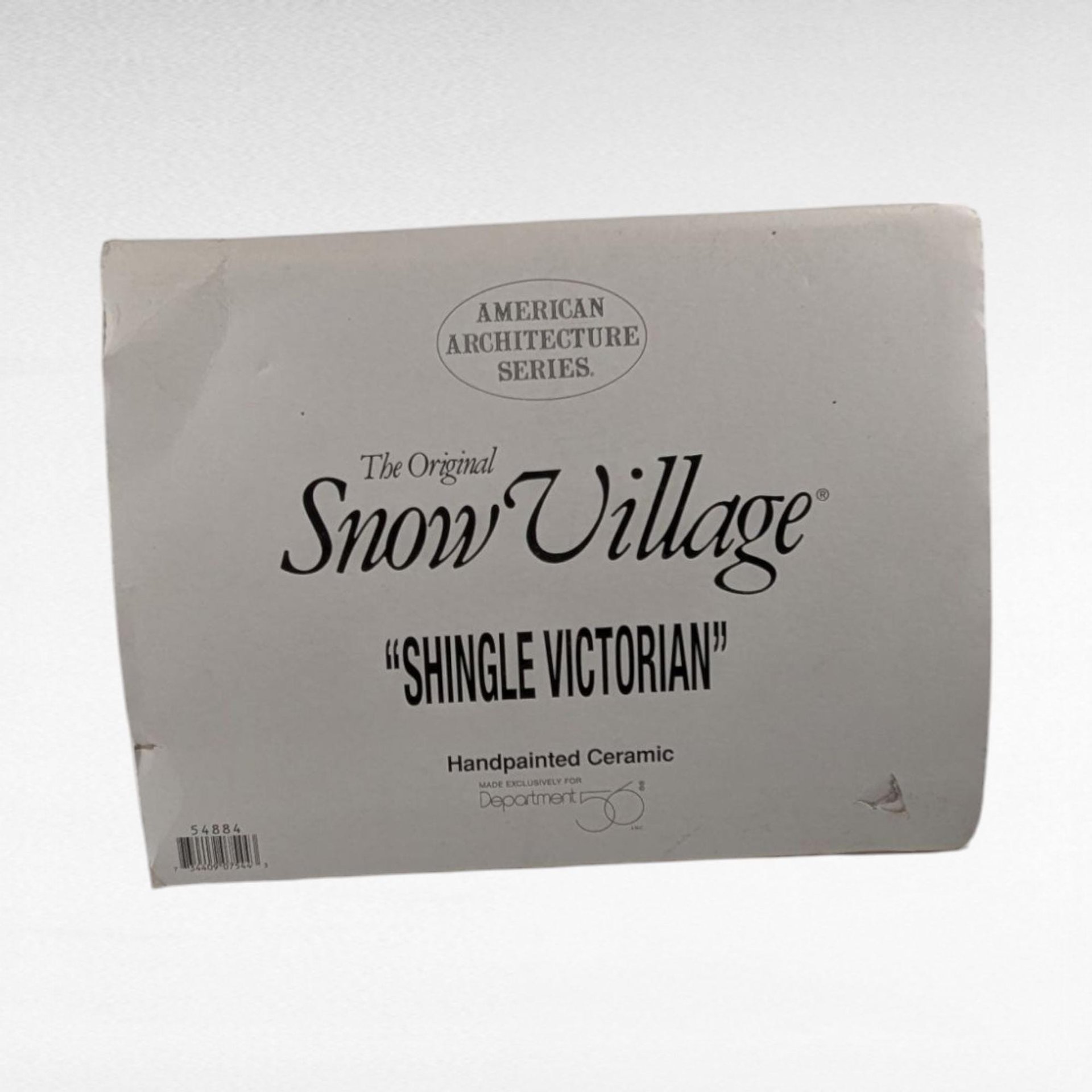 1996 Dept 56 Shingle Victorian House, Snow Village Collectible, Lighted Christmas Village Display, Holiday Home Decor Gift