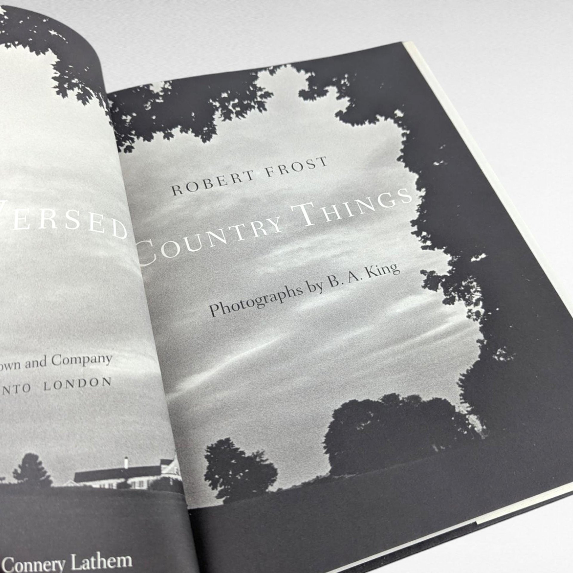 1996 Robert Frost Poetry Book, Versed in Country Things Hardcover, B.A. King Photographs, Nature Poetry Gift