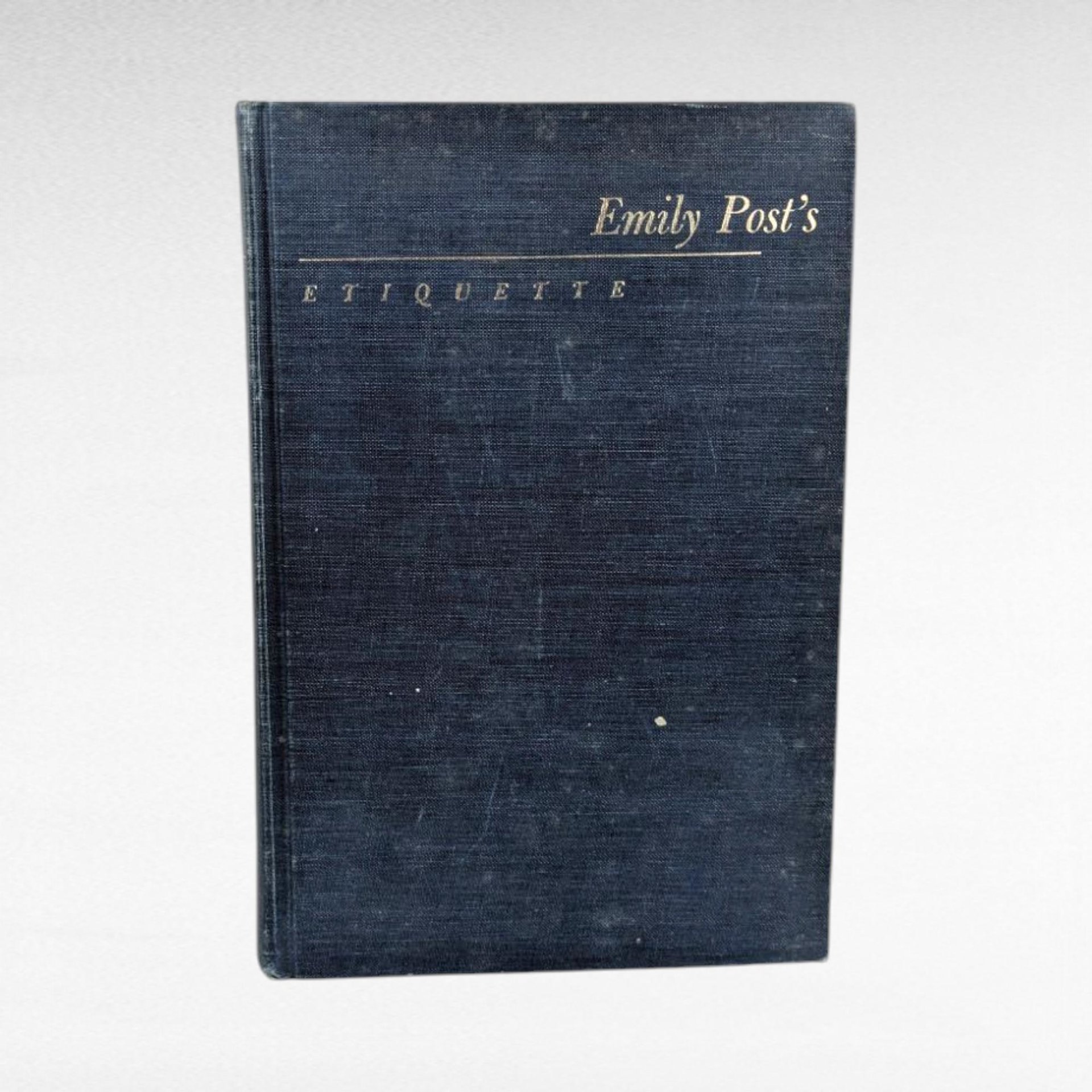 Vintage 1960 Emily Post's Etiquette Book, Revised Edition, Blue Book of Social Usage, Manners Guide, Gift for Hostess