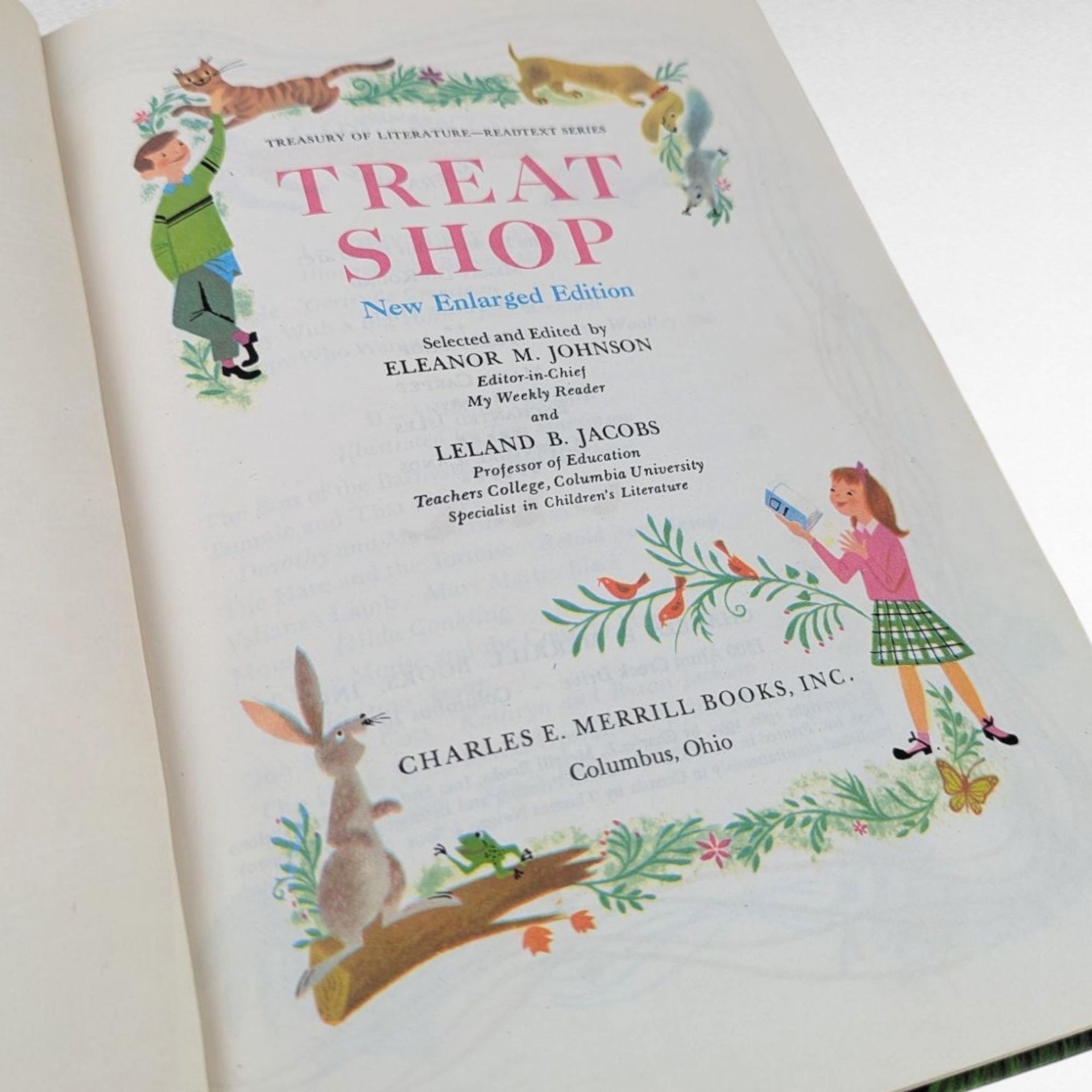 Vintage 1960 Treat Shop Book, Eleanor M. Johnson, Children's Literature, Illustrated Hardcover