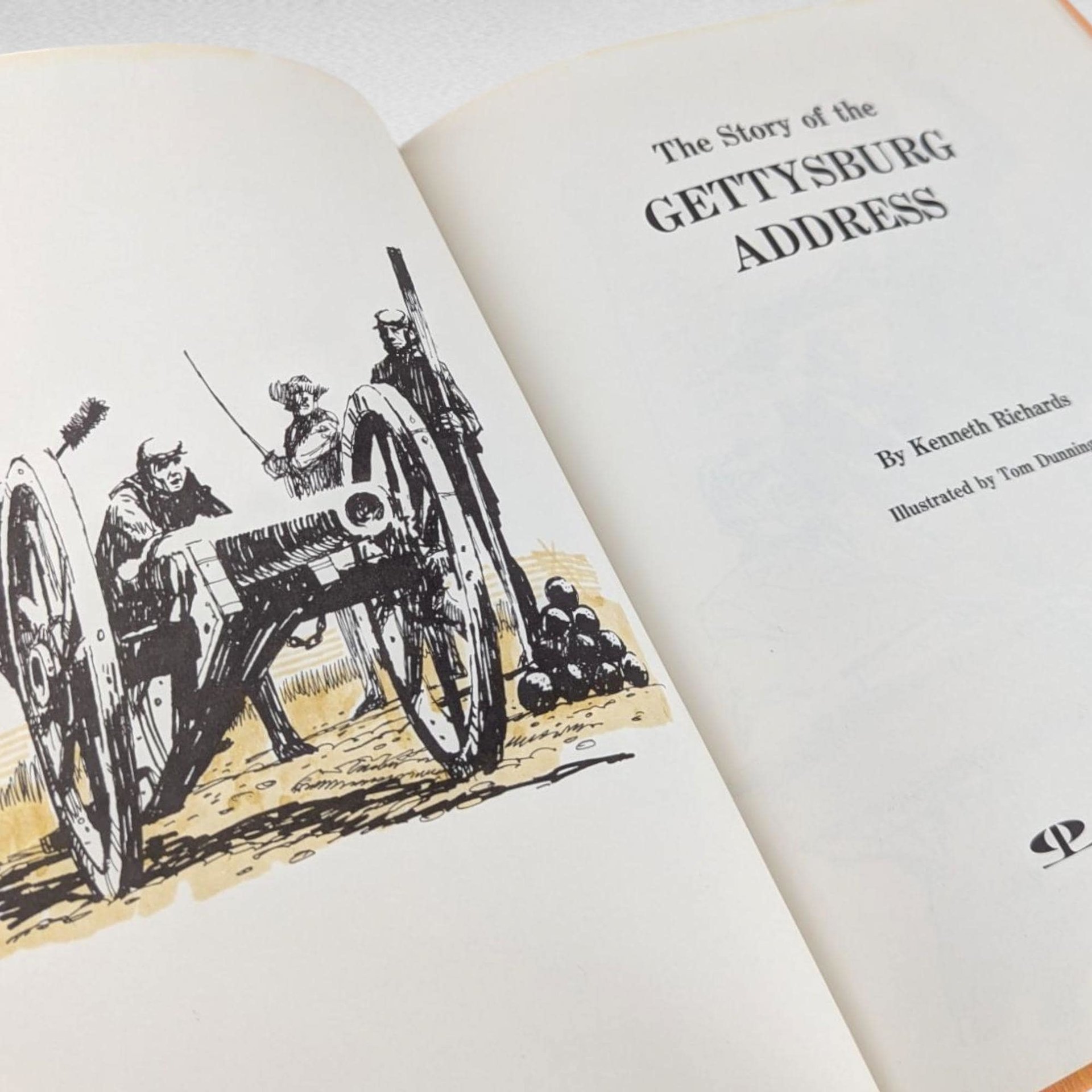 1966 "The Story of the Gettysburg Address" by Kenneth Richards, Civil War History, Lincoln Speech, Cornerstones of Freedom