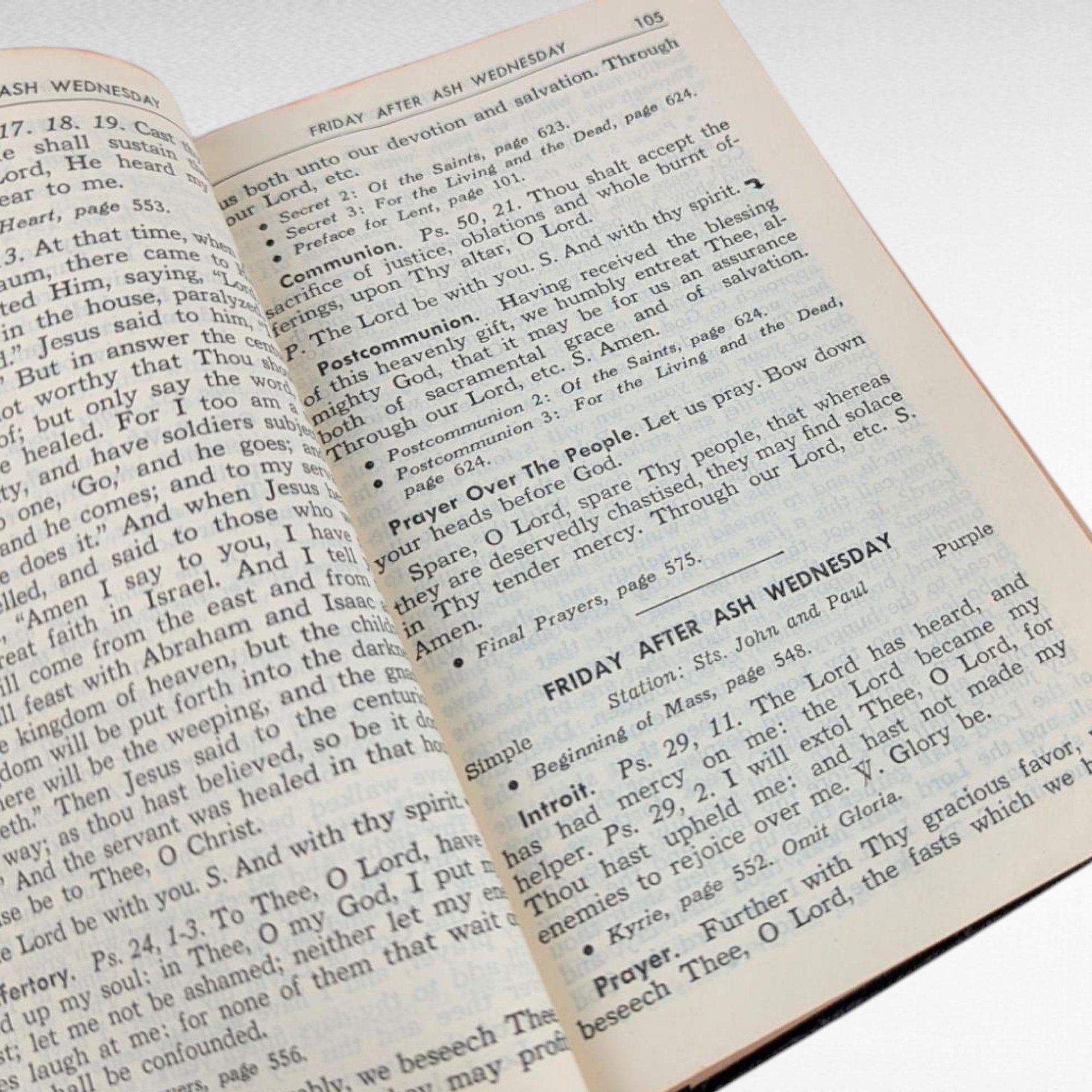 Vintage 1950 Saint Joseph Daily Missal, Catholic Prayer Book, Rev. Hugo Hoever, Softcover Missal, Religious Text, Catholic Gift