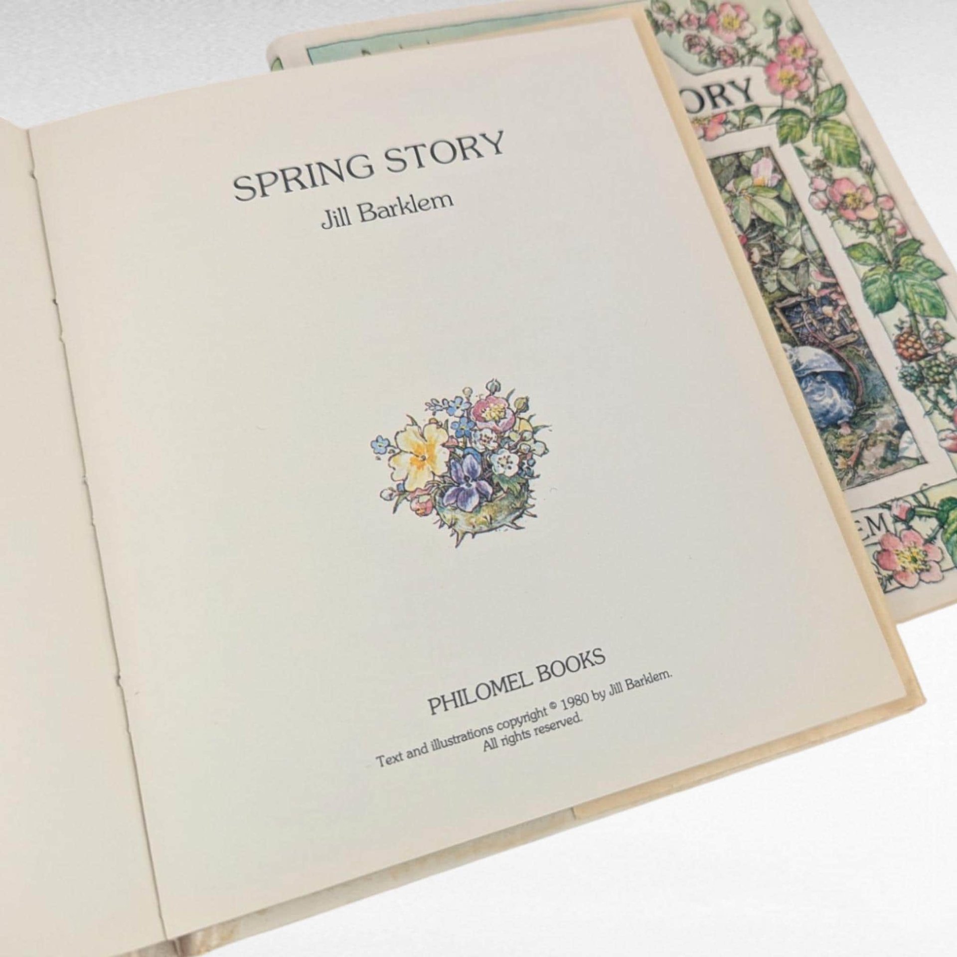 1980 Brambly Hedge Spring & Summer Books by Jill Barklem, Vintage Children's Hardcovers, Illustrated Storybooks