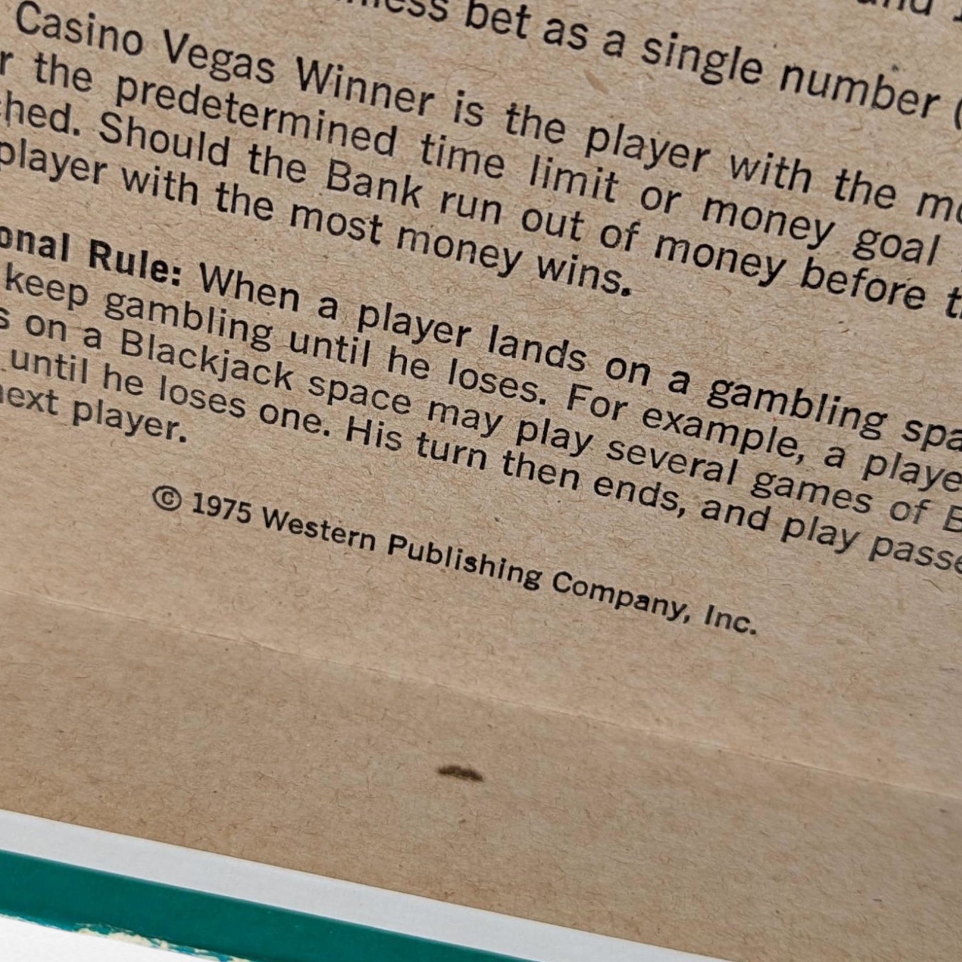 1975 Casino Vegas Board Game, Complete Western Publishing, Vintage Family Game Night, Collectible Gambling Game