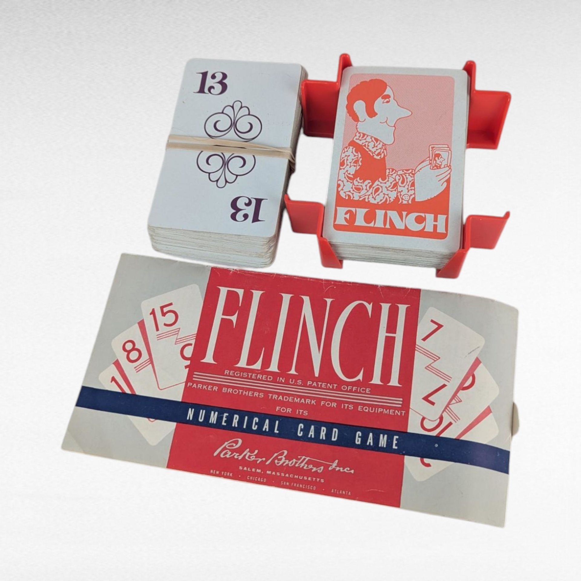 Vintage Flinch Card Game by Parker Brothers, Classic Family Fun, Collectible Card Game, Missing Cards