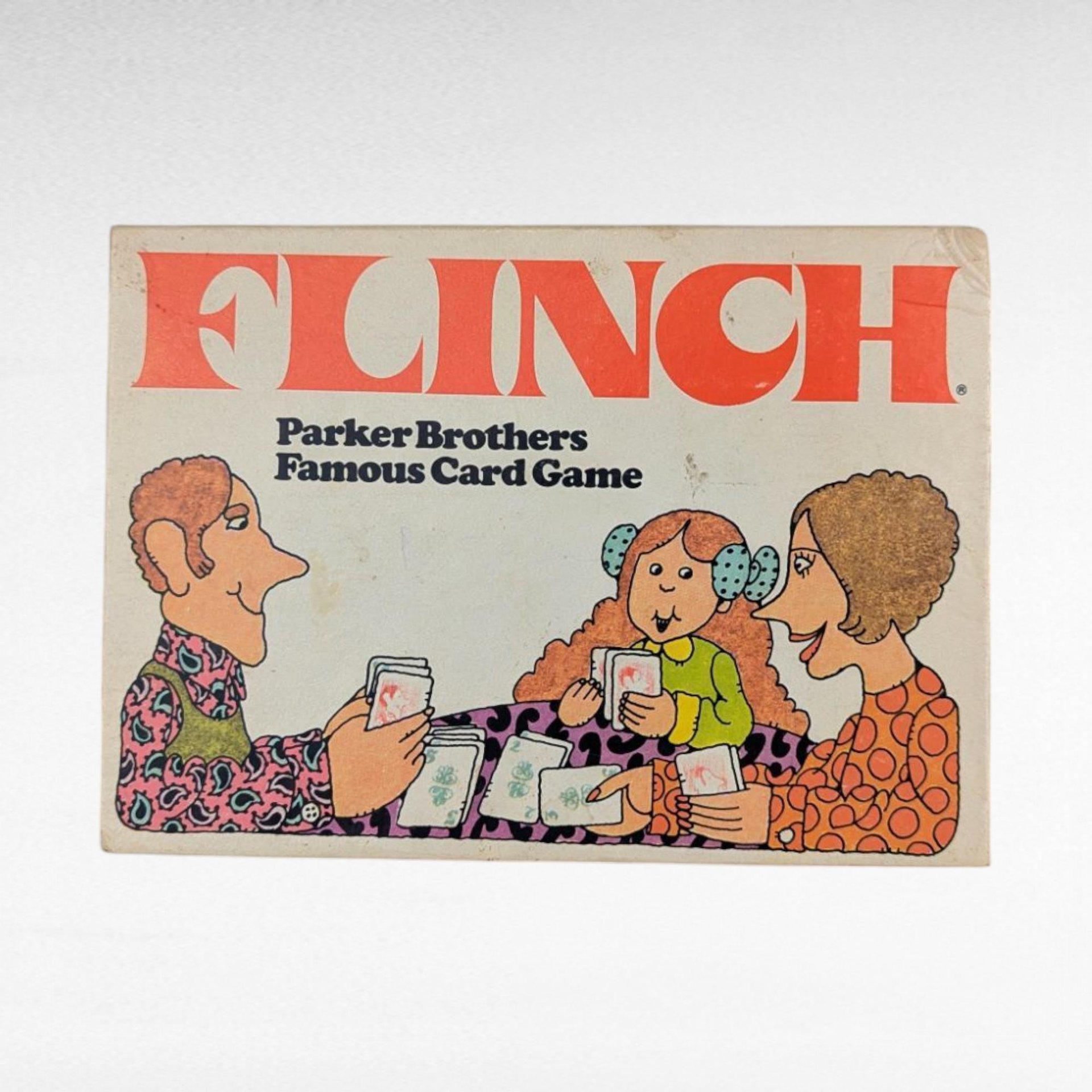 Vintage Flinch Card Game by Parker Brothers, Classic Family Fun, Collectible Card Game, Missing Cards