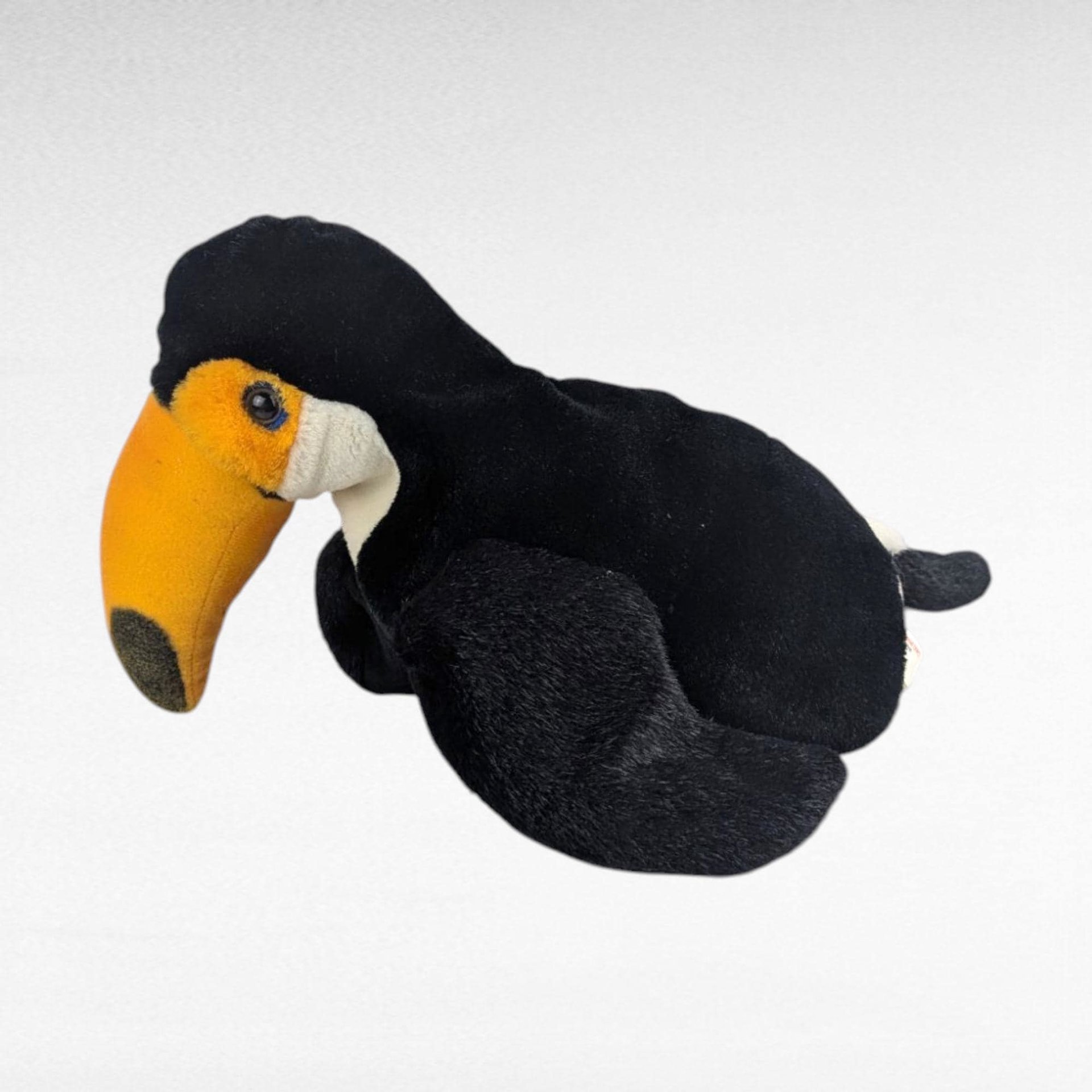 Vintage 1999 KM Plush Toucan Bird Hand Puppet Tropical Toy Gift