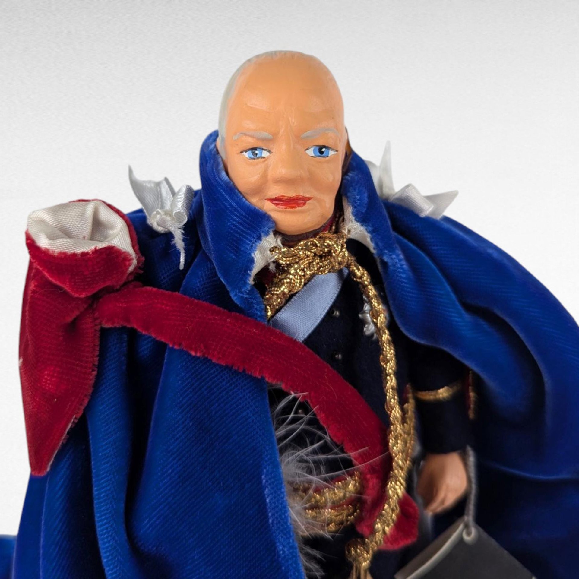 Vintage Peggy Nisbet Sir Winston Churchill Doll, English Historical Figure, Collector Display, Political Memorabilia, Gift for History Buff