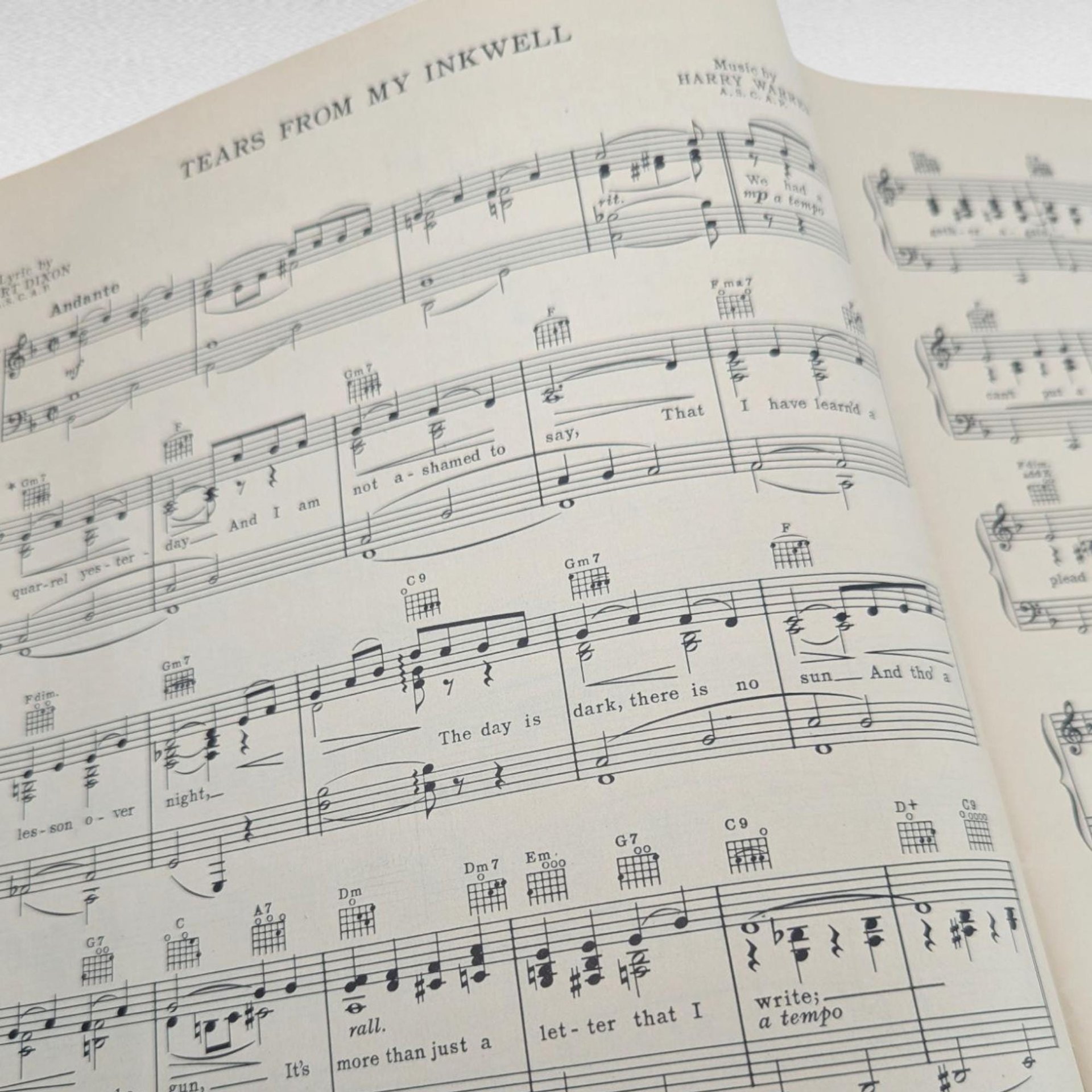 1939 Warner Bros Songbook, Vintage Sheet Music Collection, Hollywood Golden Age Music, Gift for Musician