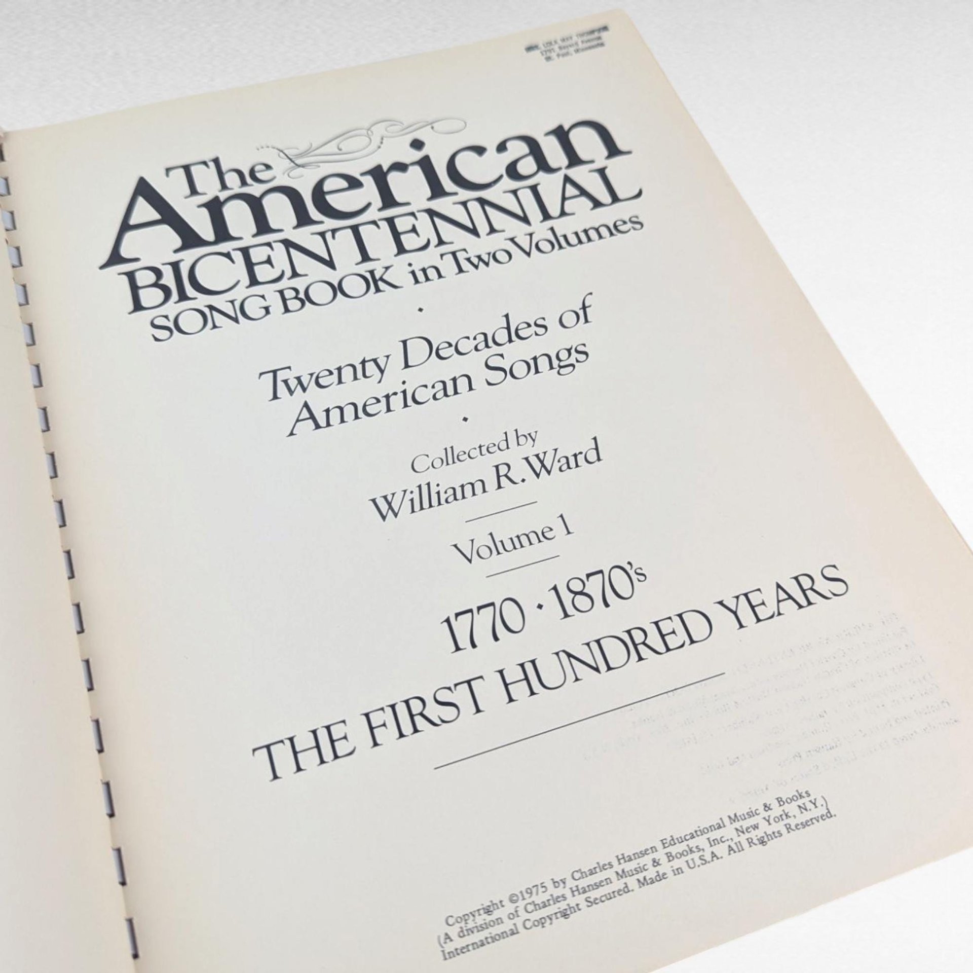 1975 Bicentennial Songbook Vol 1, American History Music, Vintage Sheet Music Collection, Gift for History Buff