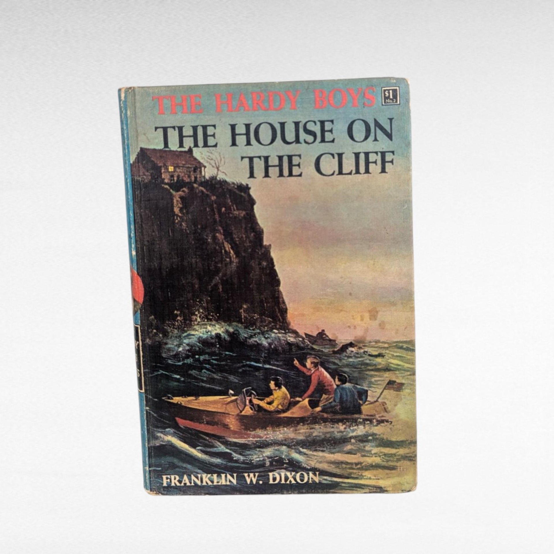 Vintage Hardy Boys Trio - Footprints Under Window - House on Cliff - Secret Skull Mountain - Classic Mystery Books - Collectible Gift