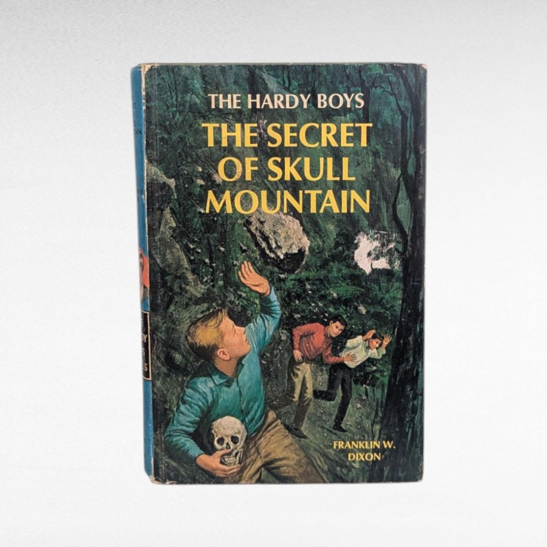 Vintage Hardy Boys Trio - Footprints Under Window - House on Cliff - Secret Skull Mountain - Classic Mystery Books - Collectible Gift