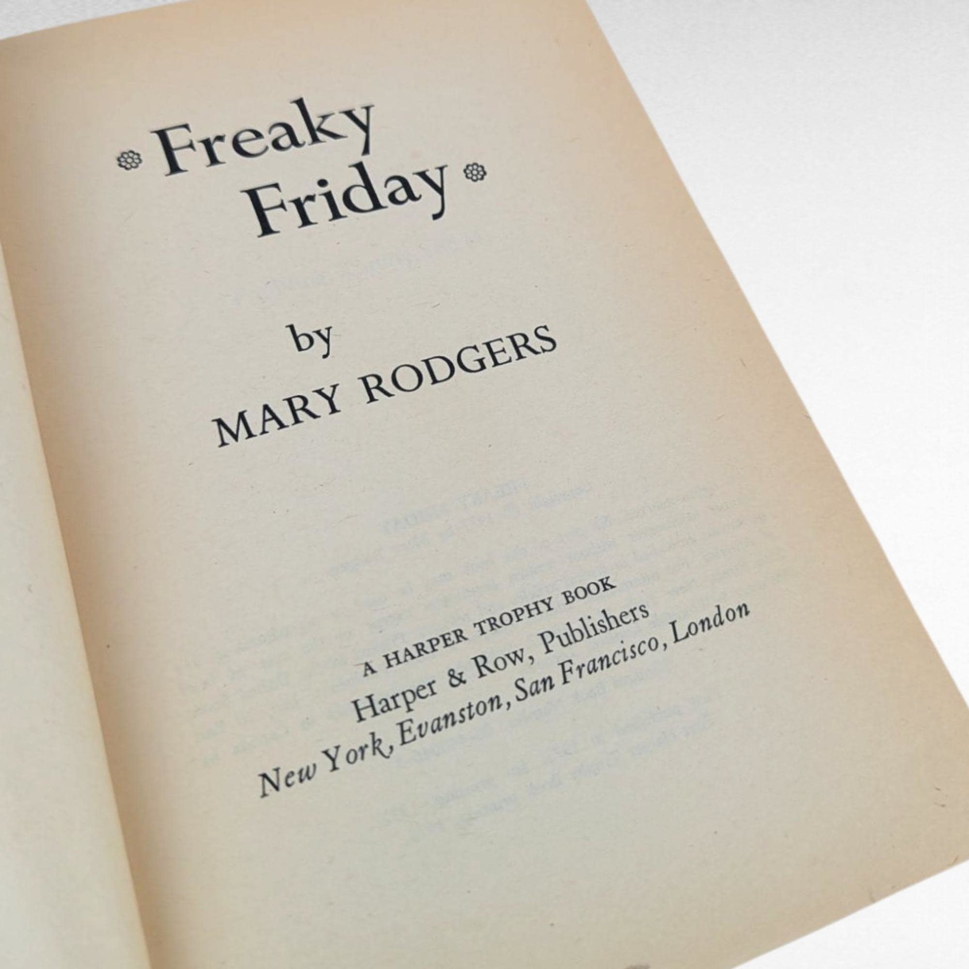 1973 Freaky Friday, Mary Rodgers, Vintage Softcover, Children's Book, Gift for Young Adults