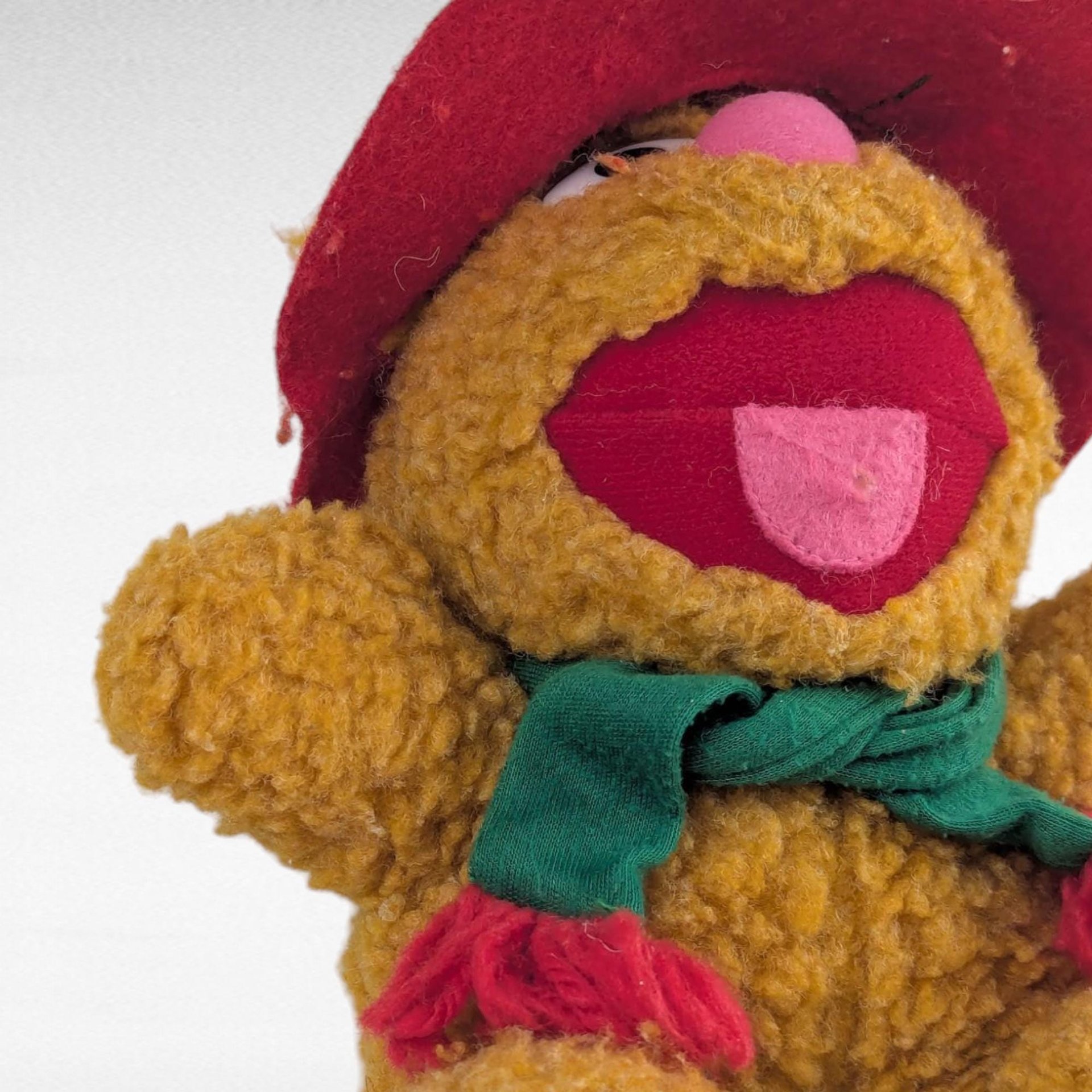 1987 McDonald's Fozzie Bear Plush, Jim Henson Muppets Toy, Vintage Kids Collectible, Nostalgic Fast Food Toy