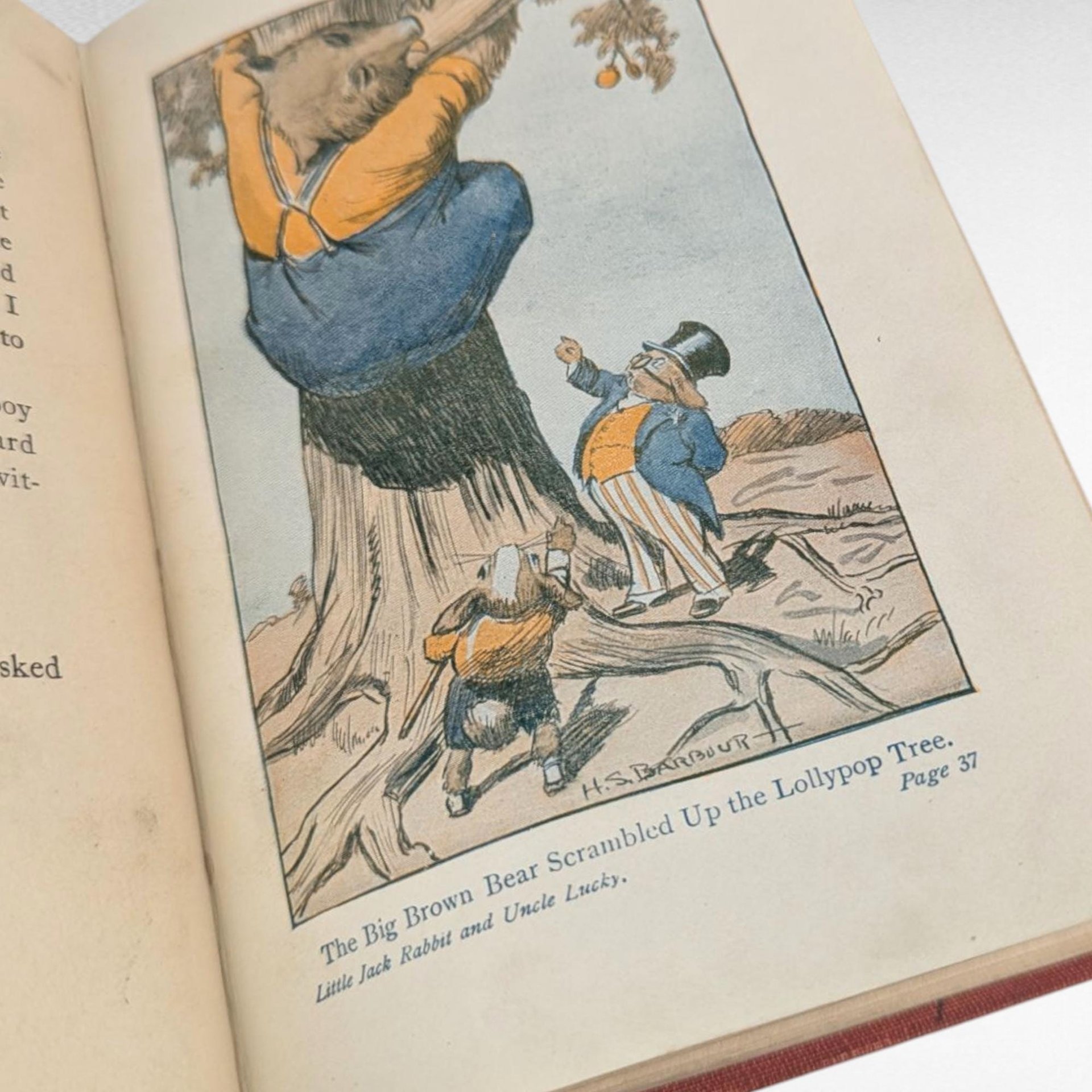 1926 Little Jack Rabbit and Uncle Lucky, Vintage Children's Book, Illustrated, David Cory, Gift for Collector