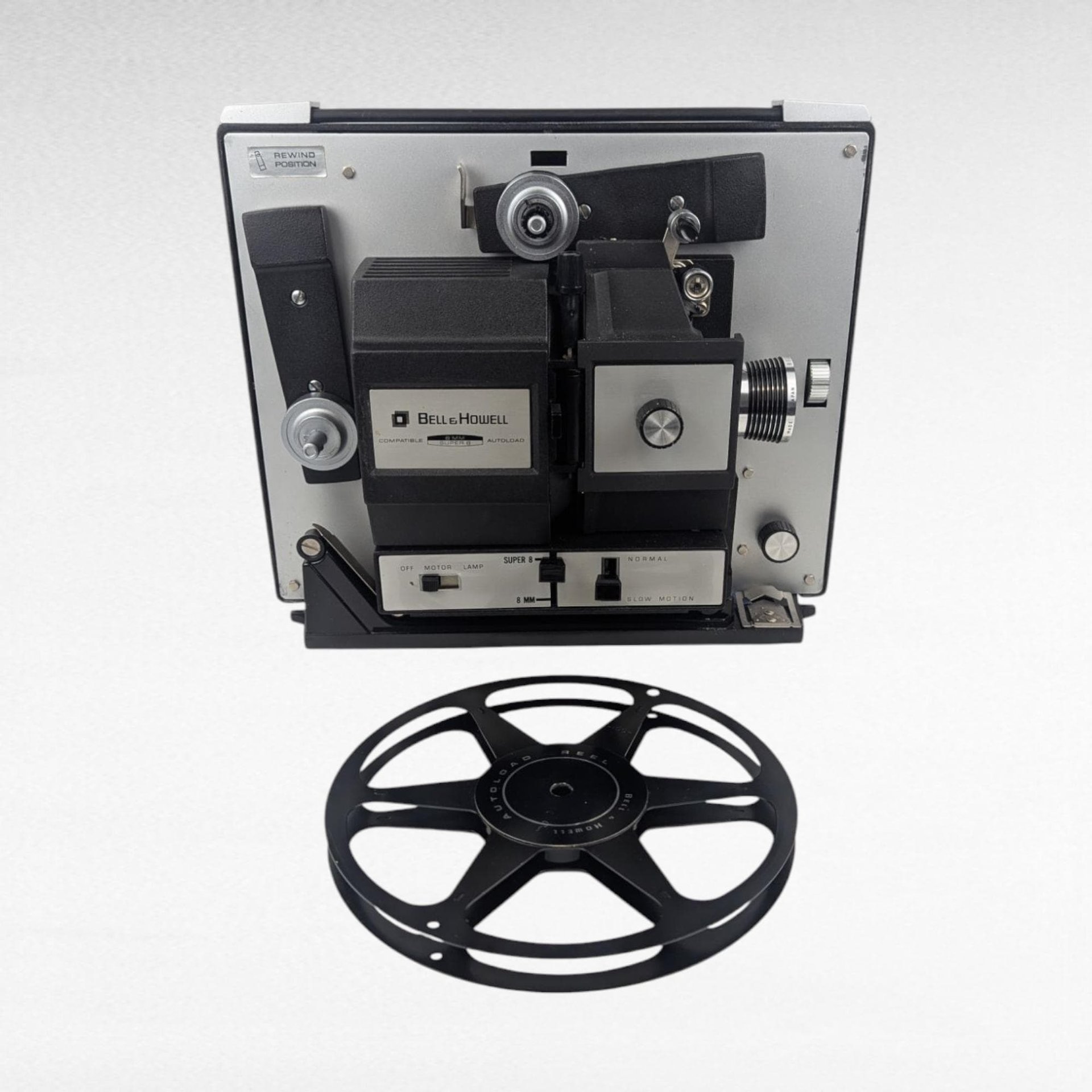 Vintage Bell & Howell Autoload Super 8 Movie Projector, Model 456 with Box and Instructions, Film Collector Gift