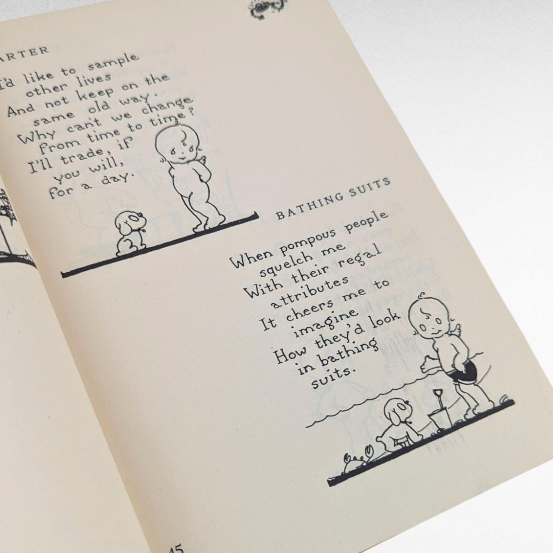 1936 Complete Cheerful Cherub Book, Rebecca McCann Poetry, Vintage Hardcover with Memoir, Gift for Poetry Lover, Book Decor