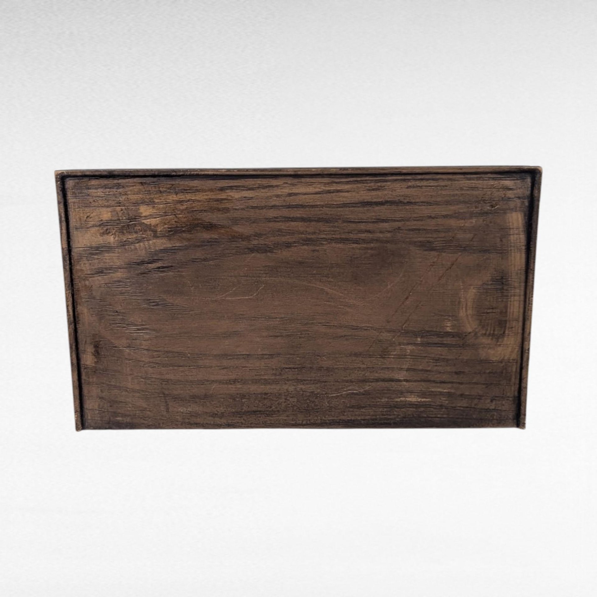 Vintage Lerner Carved Style Plastic Desk Organizer, Faux Wood Letter Holder, Office Storage